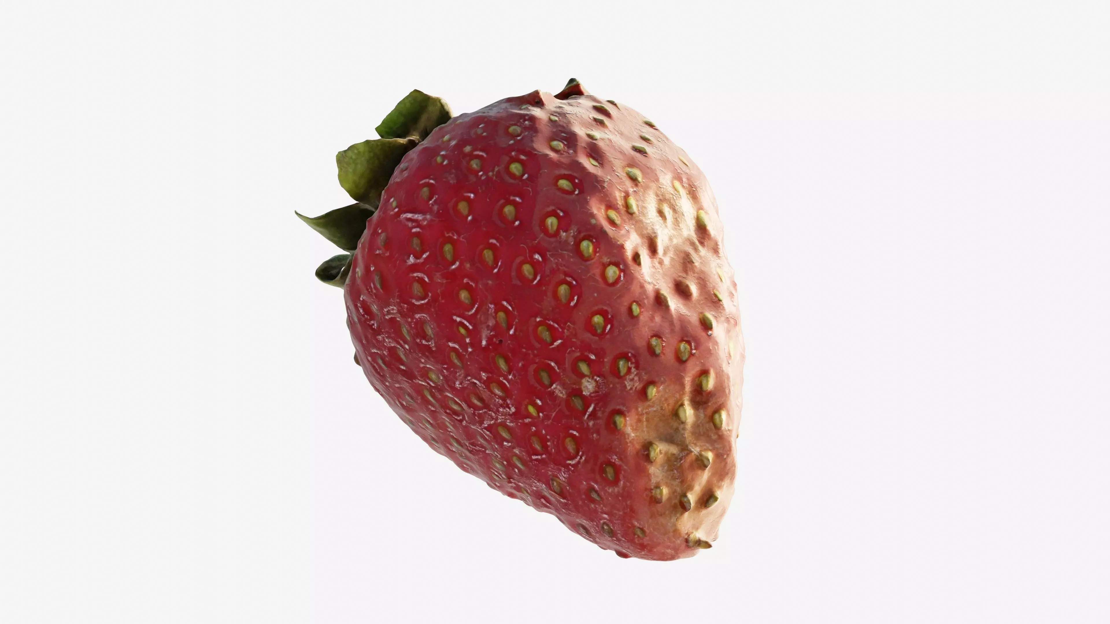 Scanned Strawberry Berry Low-poly 3D model_6