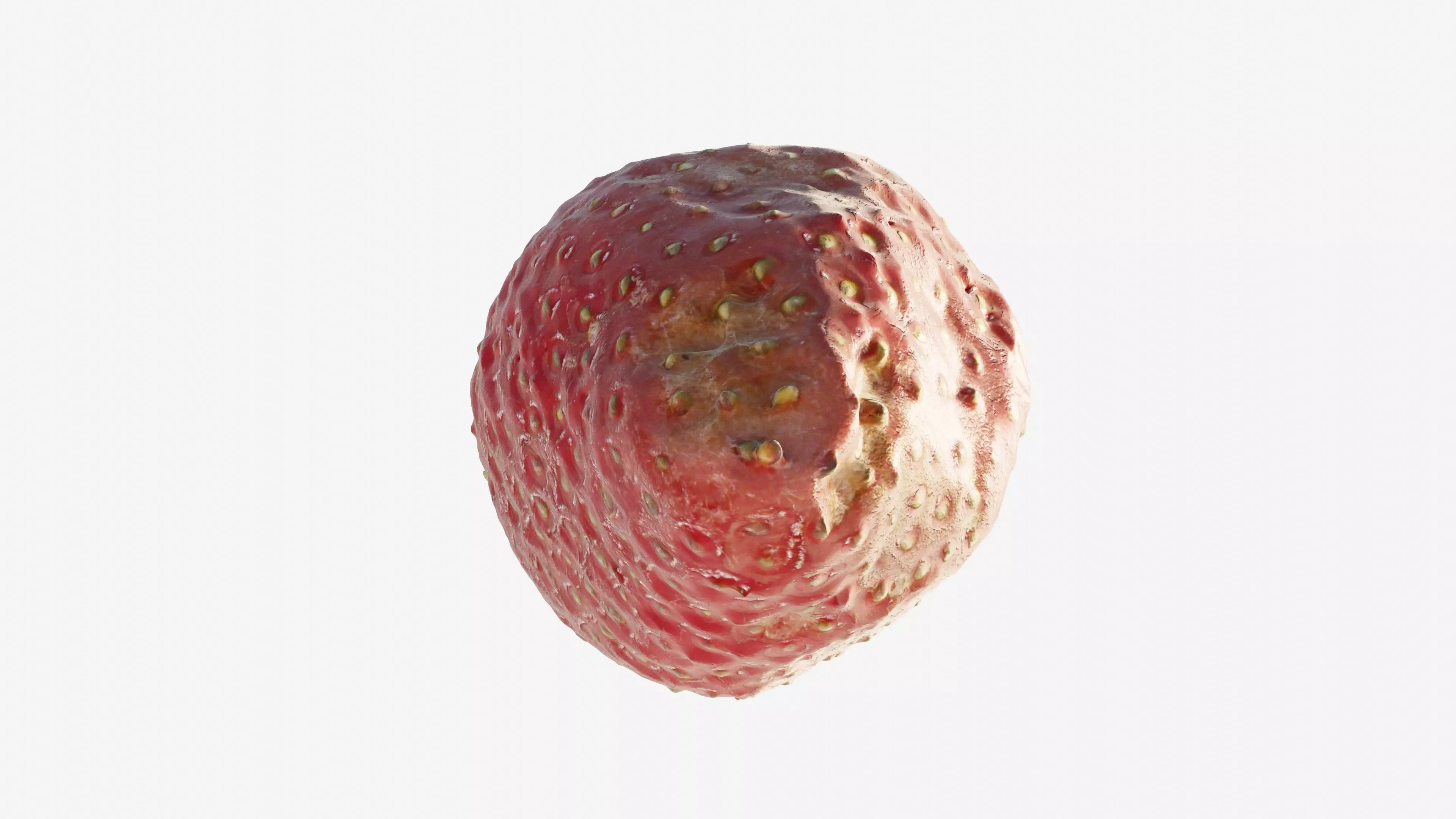 Scanned Strawberry Berry Low-poly 3D model_5