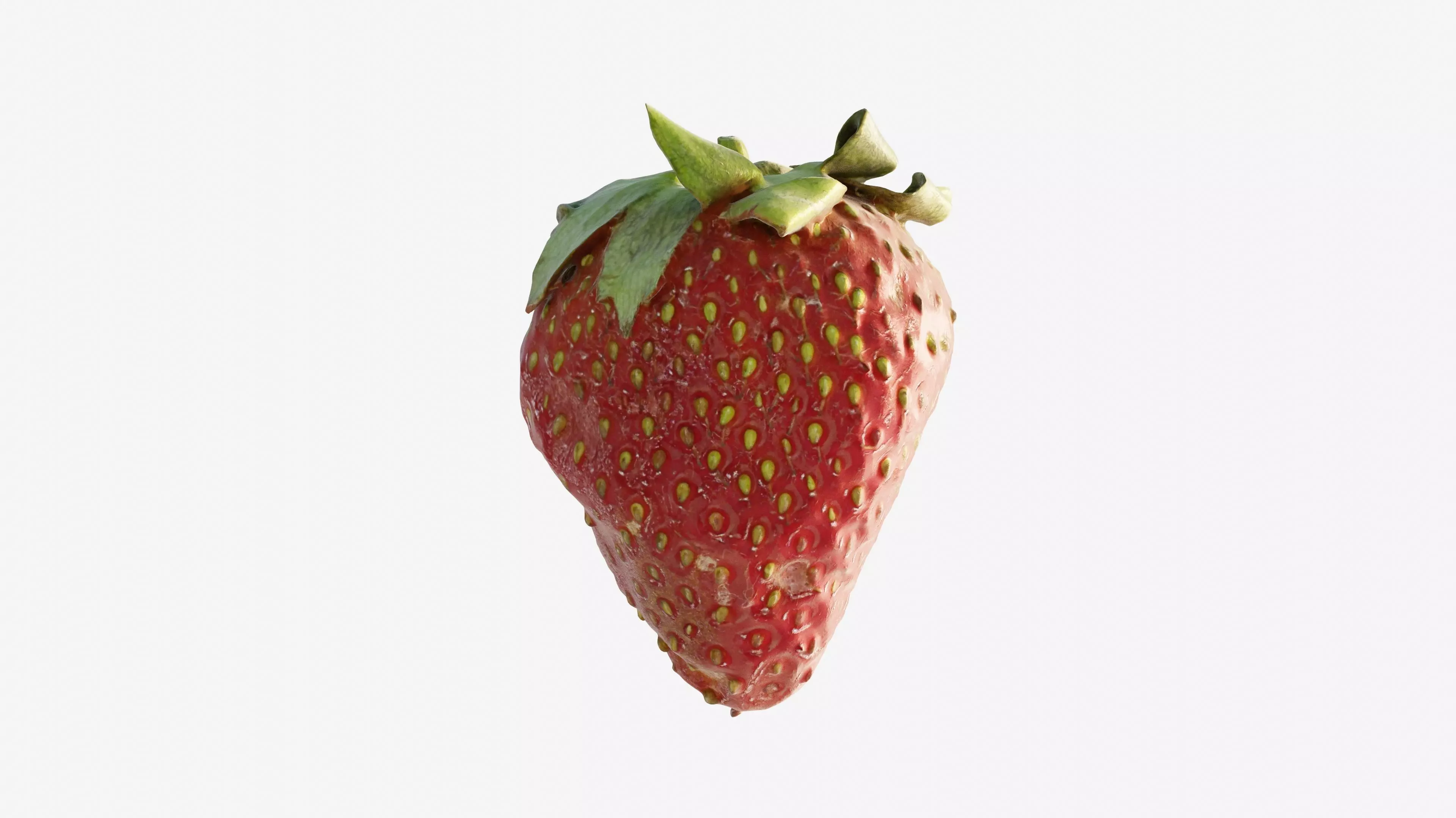 Scanned Strawberry Berry Low-poly 3D model_7