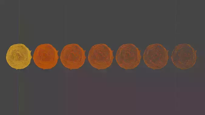 Scanned Strawberry Berry Low-poly 3D model 3