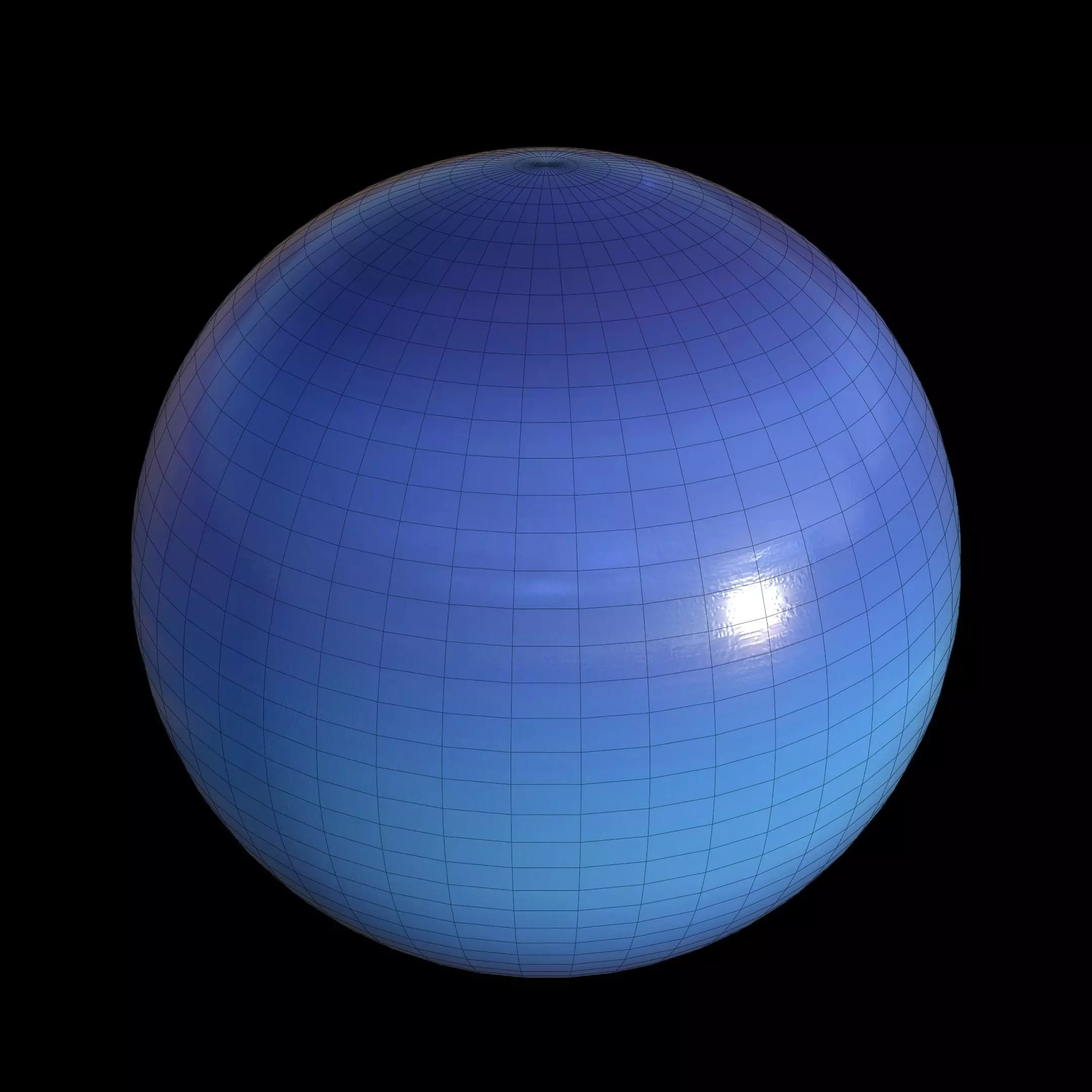 Planet Neptune PBR 4K 3D model_6
