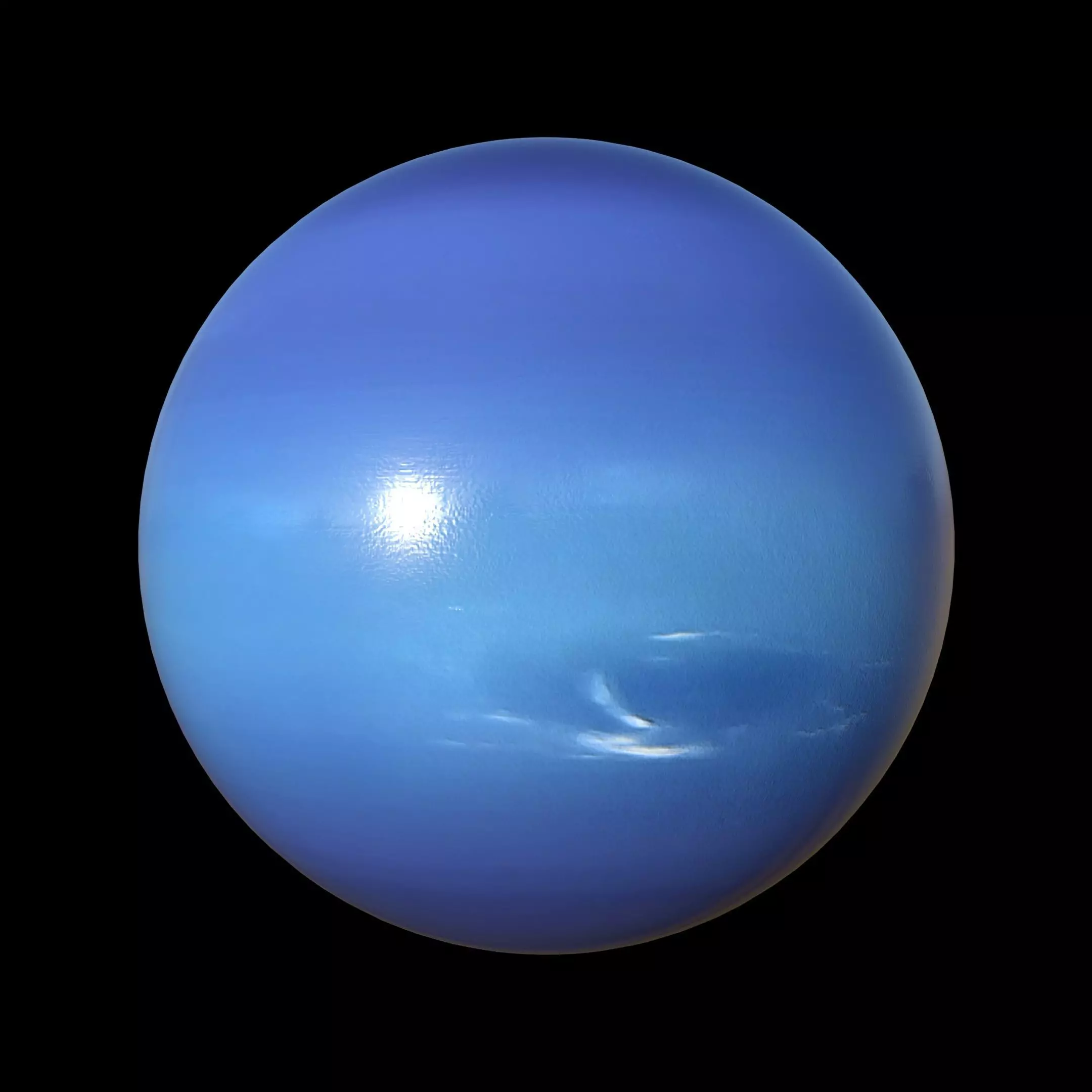 Planet Neptune PBR 4K 3D model_3
