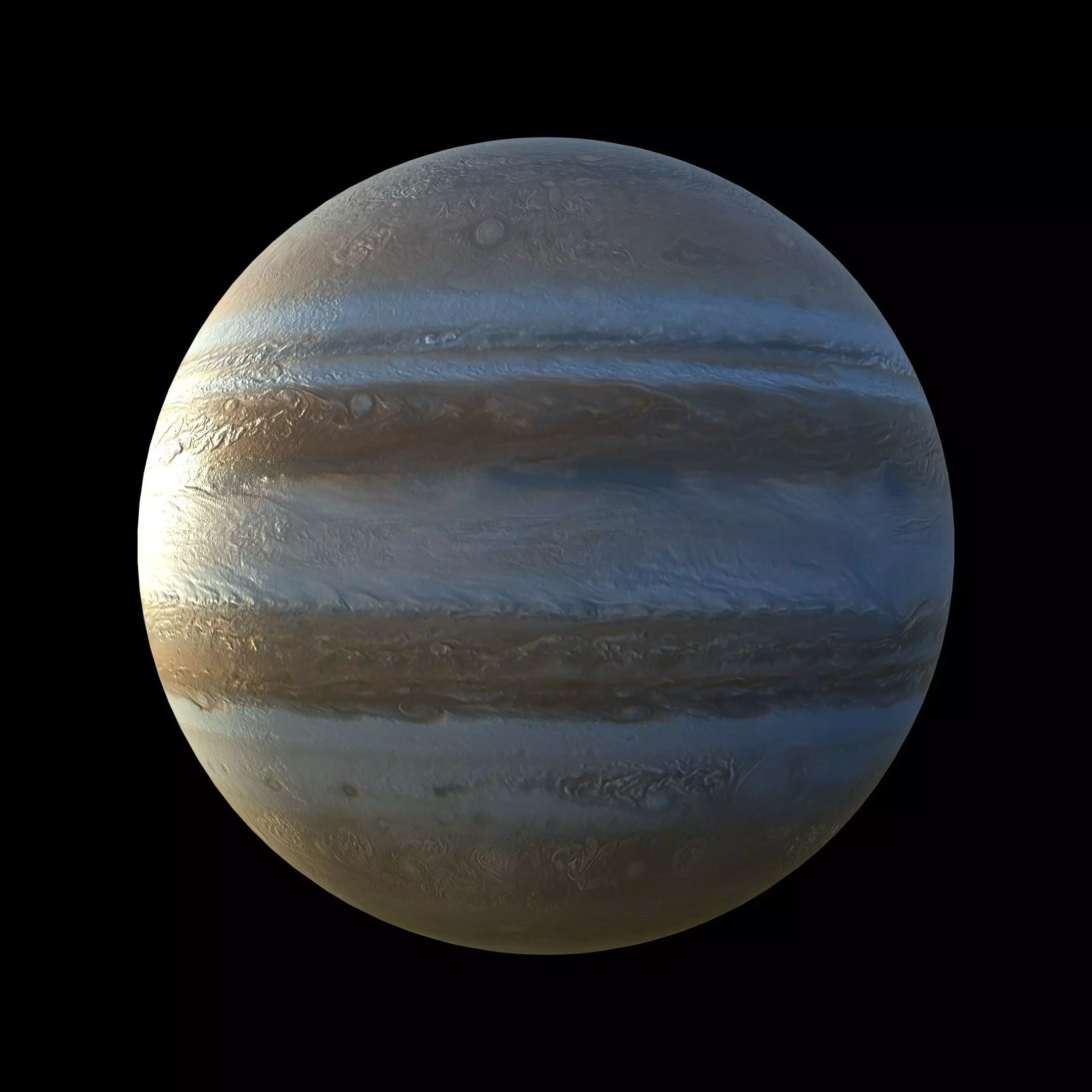 Planet Jupiter PBR 4K 3D model_1