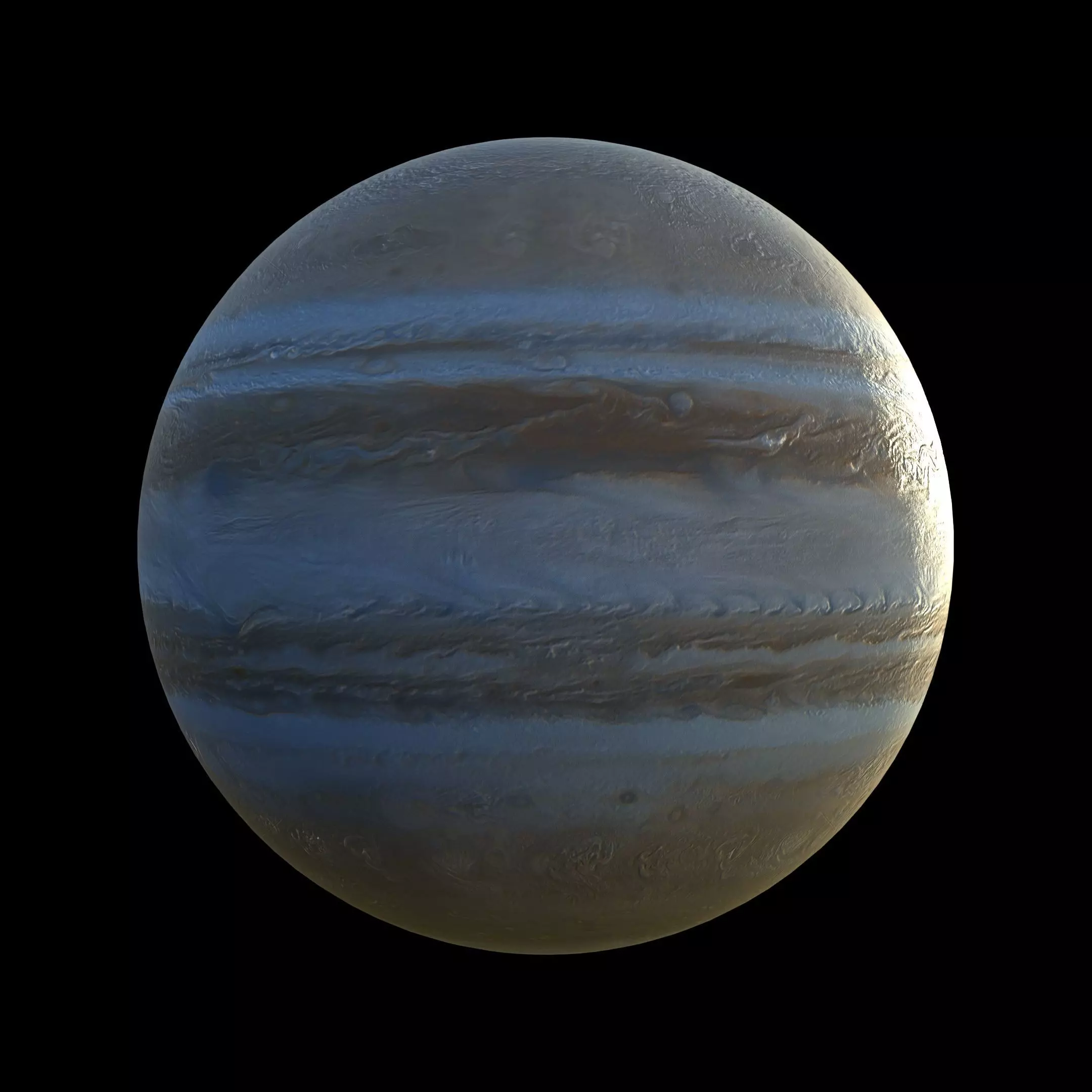 Planet Jupiter PBR 4K 3D model_2