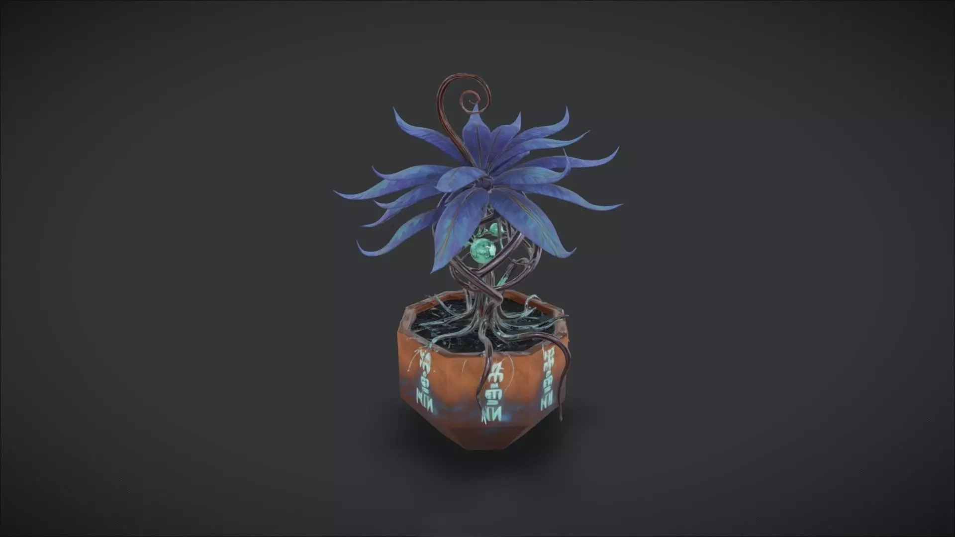 Alien Plant 3D model_0