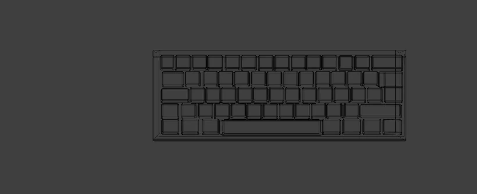 Fizz Pro  Low Poly Gaming Keyboard Low-poly 3D model_9