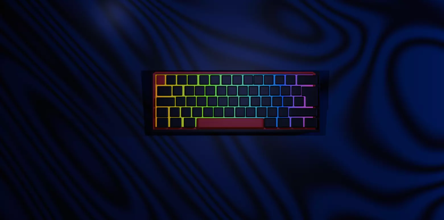 Fizz Pro  Low Poly Gaming Keyboard Low-poly 3D model_0