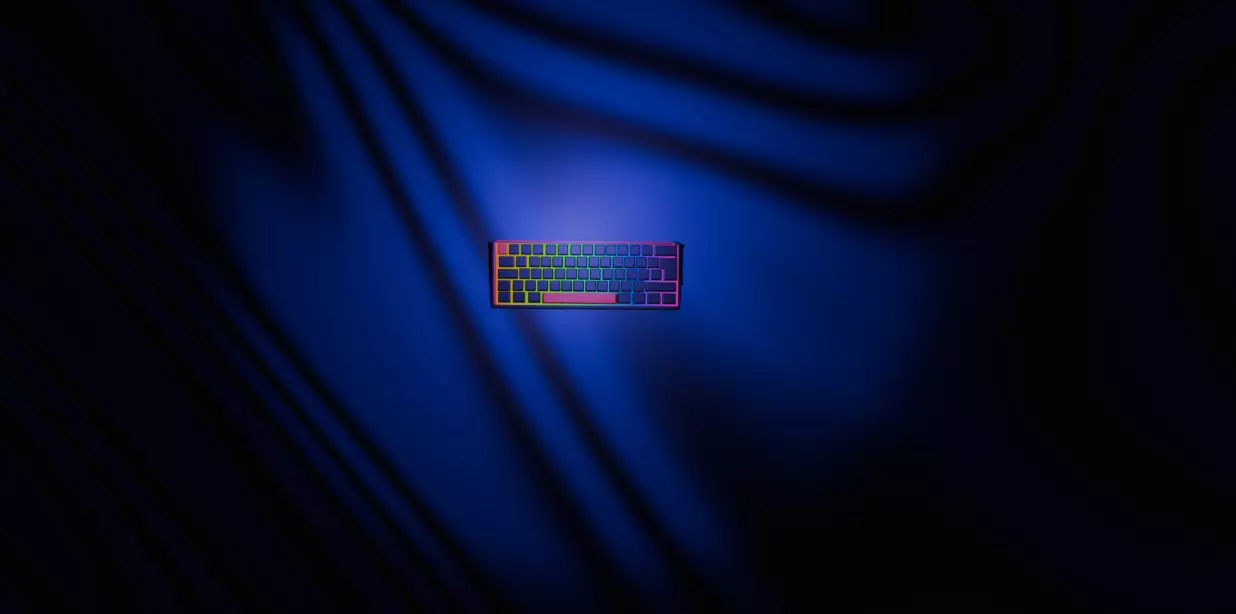 Fizz Pro  Low Poly Gaming Keyboard Low-poly 3D model_10