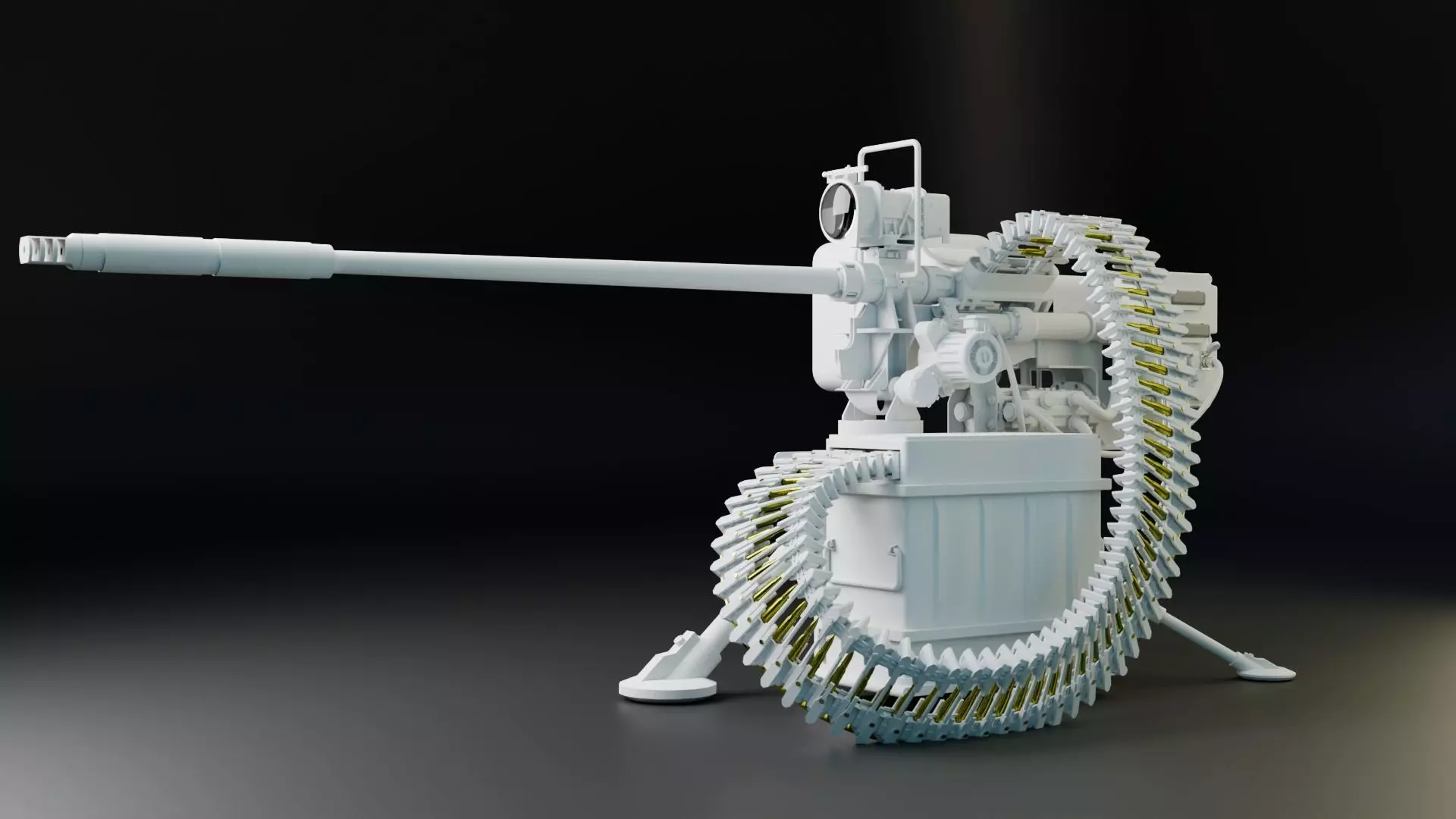 Heavy Machine Gun  Autocannon  3D model_0