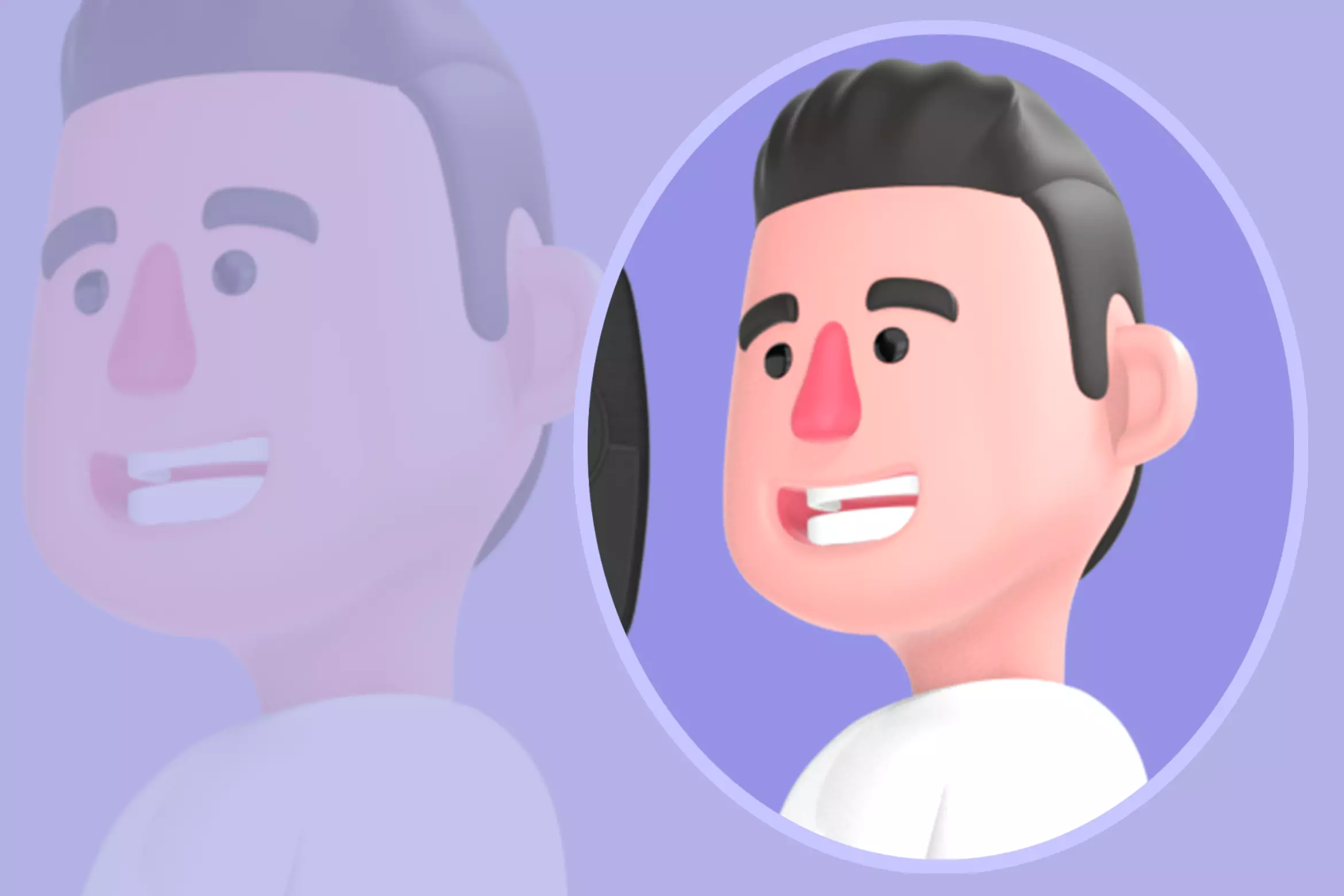 Smiling 3D Cameraman Character - Cartoon Male Photographer 3D model_0