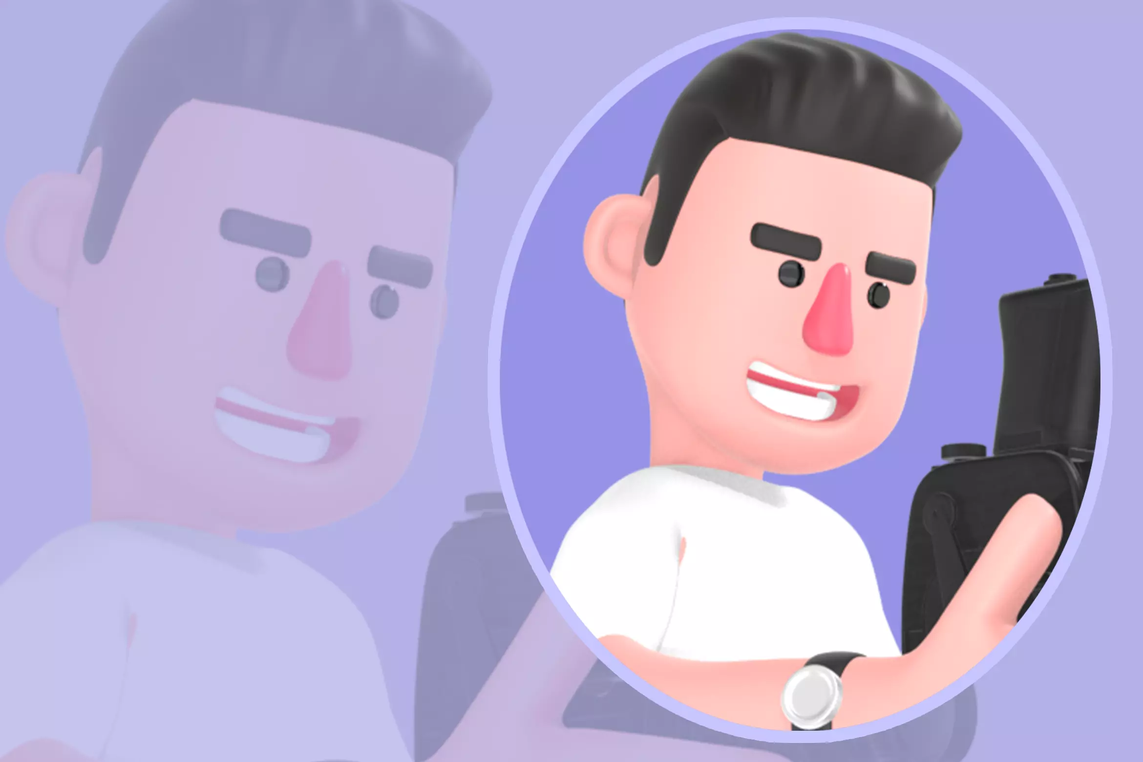 Stylized 3D Male Photographer Aiming Camera - Cartoon Character 3D model_0