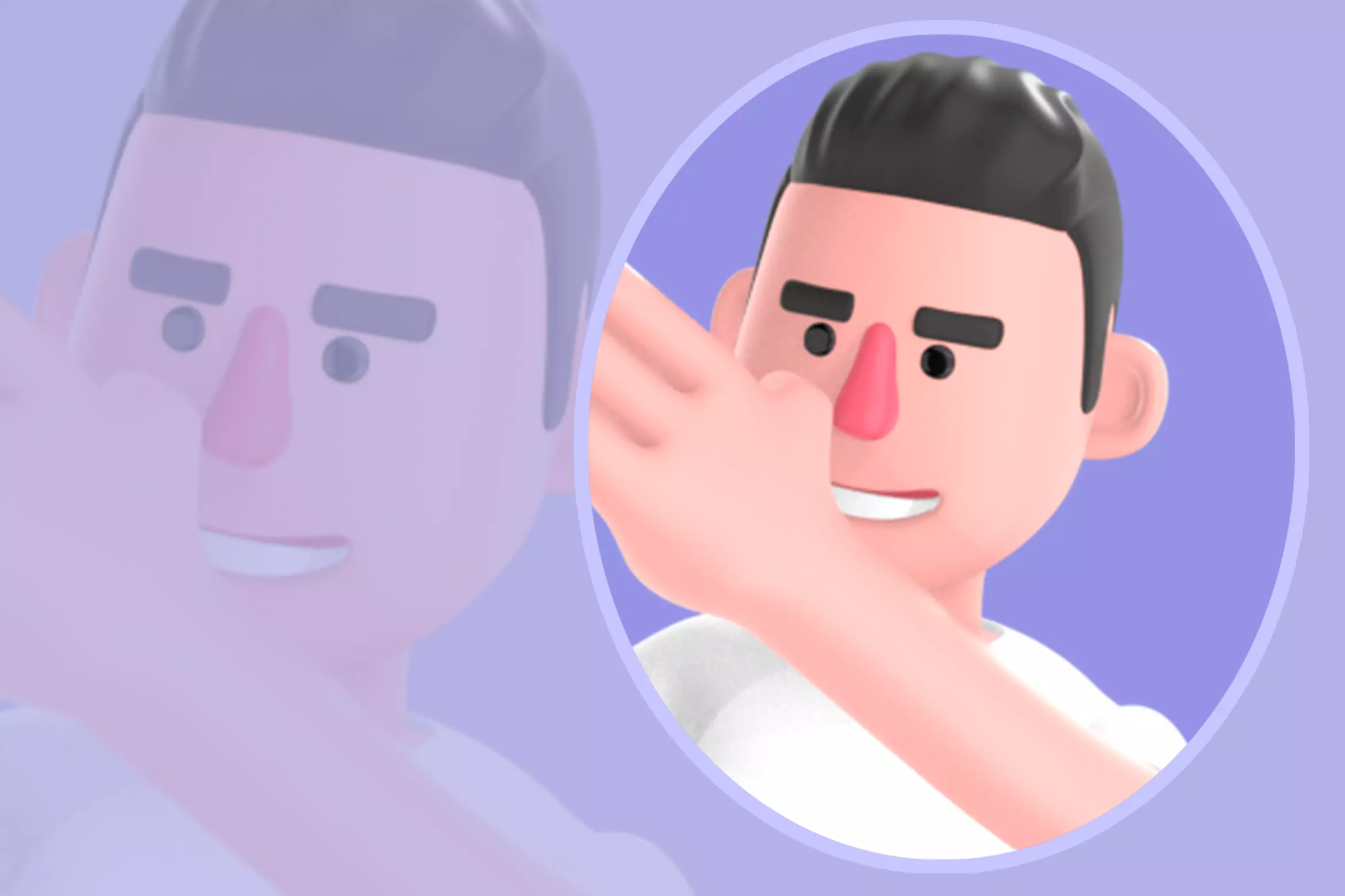 Stylized 3D Male Photographer with Megaphone - Cartoon Character 3D model_0