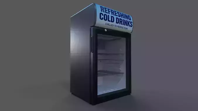 Refrigerator Low poly 3d Model