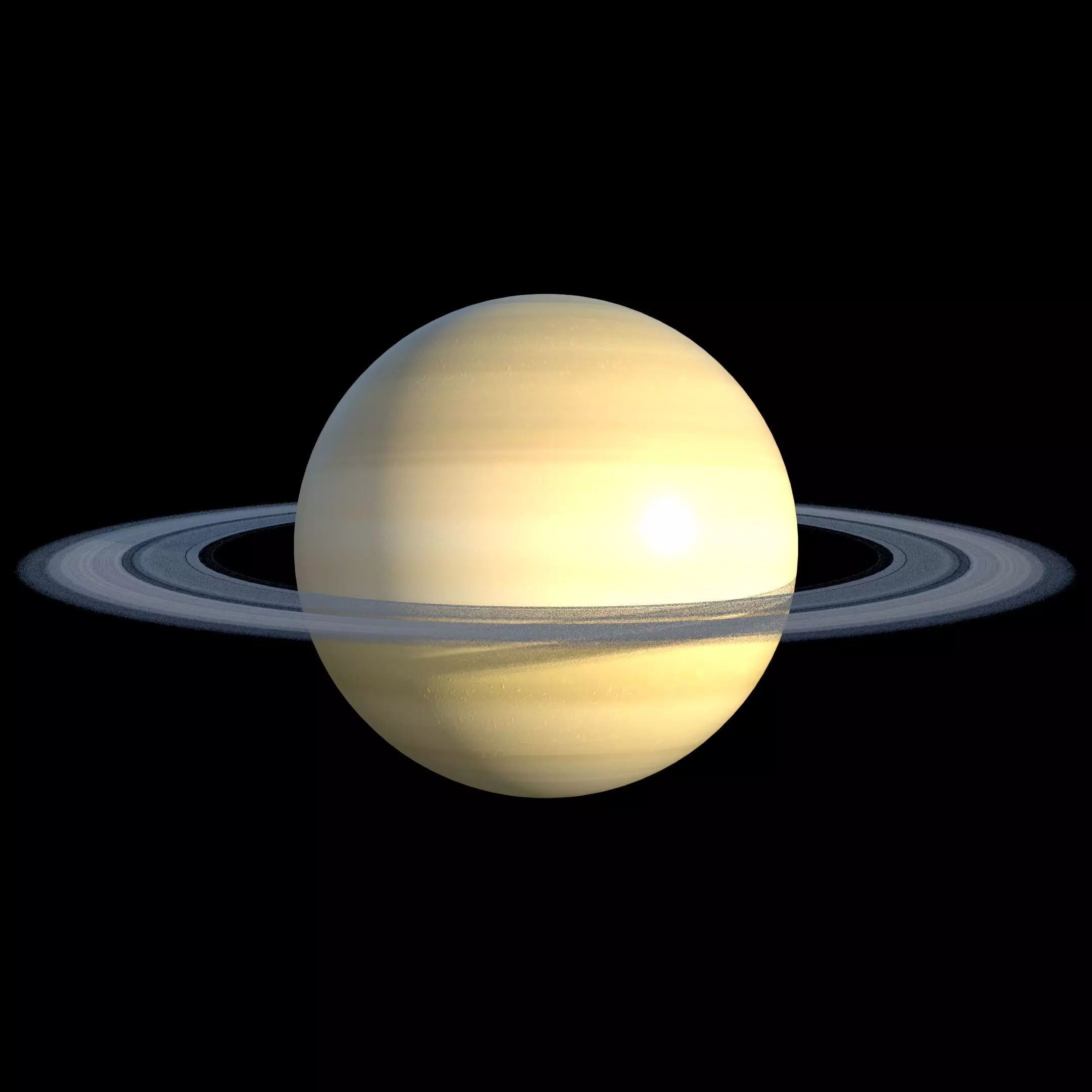 Planet Saturn PBR 4K 3D model_0
