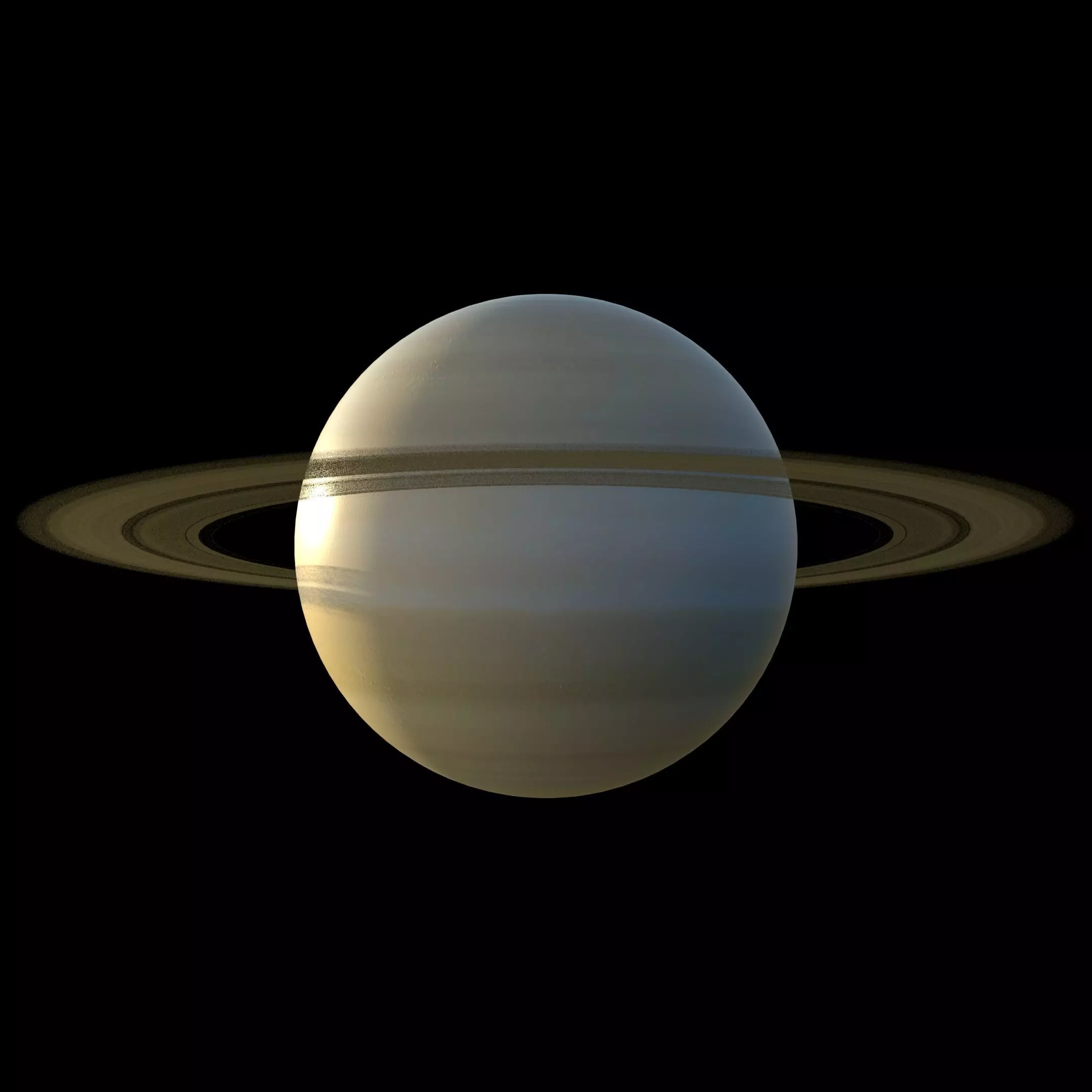 Planet Saturn PBR 4K 3D model_1