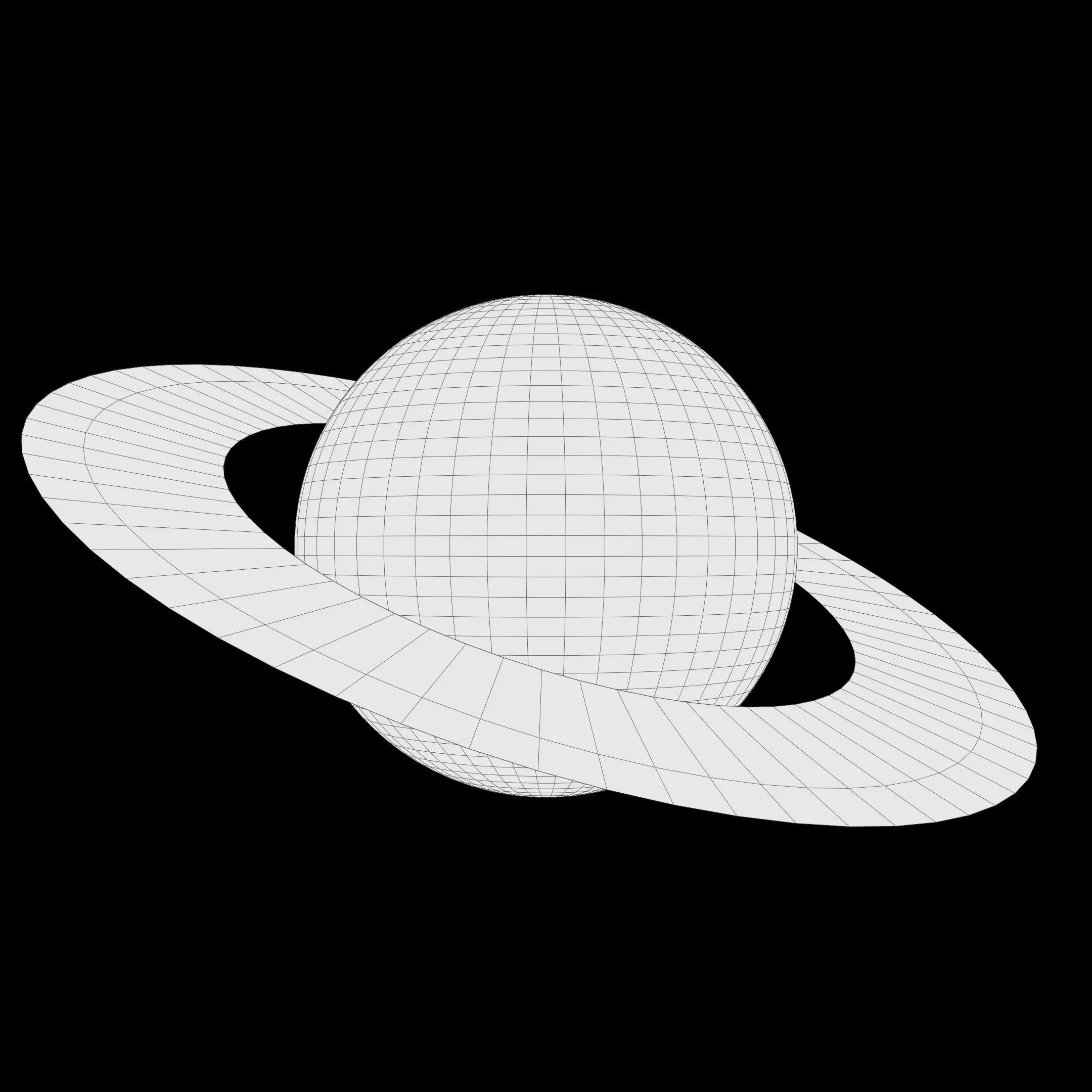 Planet Saturn PBR 4K 3D model_10
