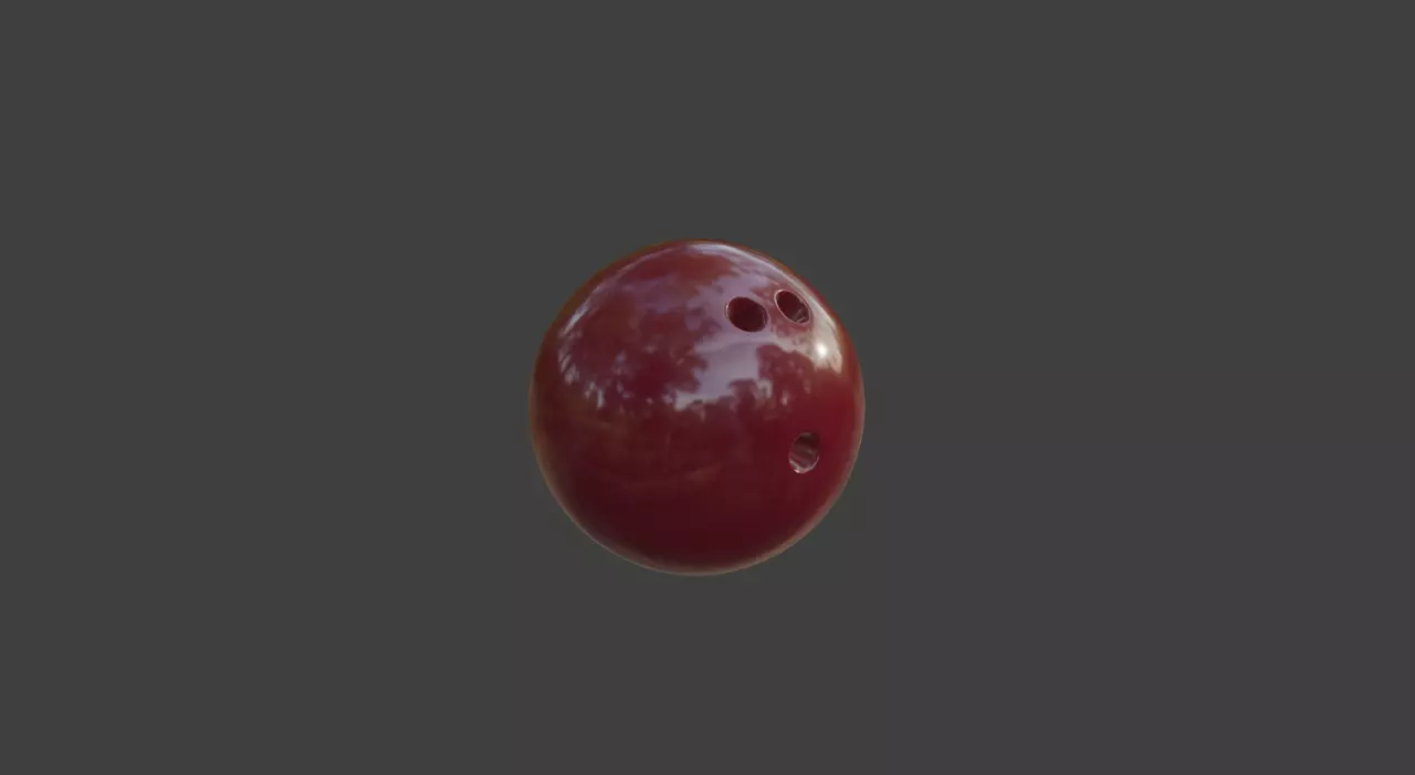 Bowling Ball 3D model_0