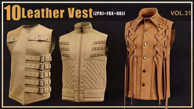 10 leather vests