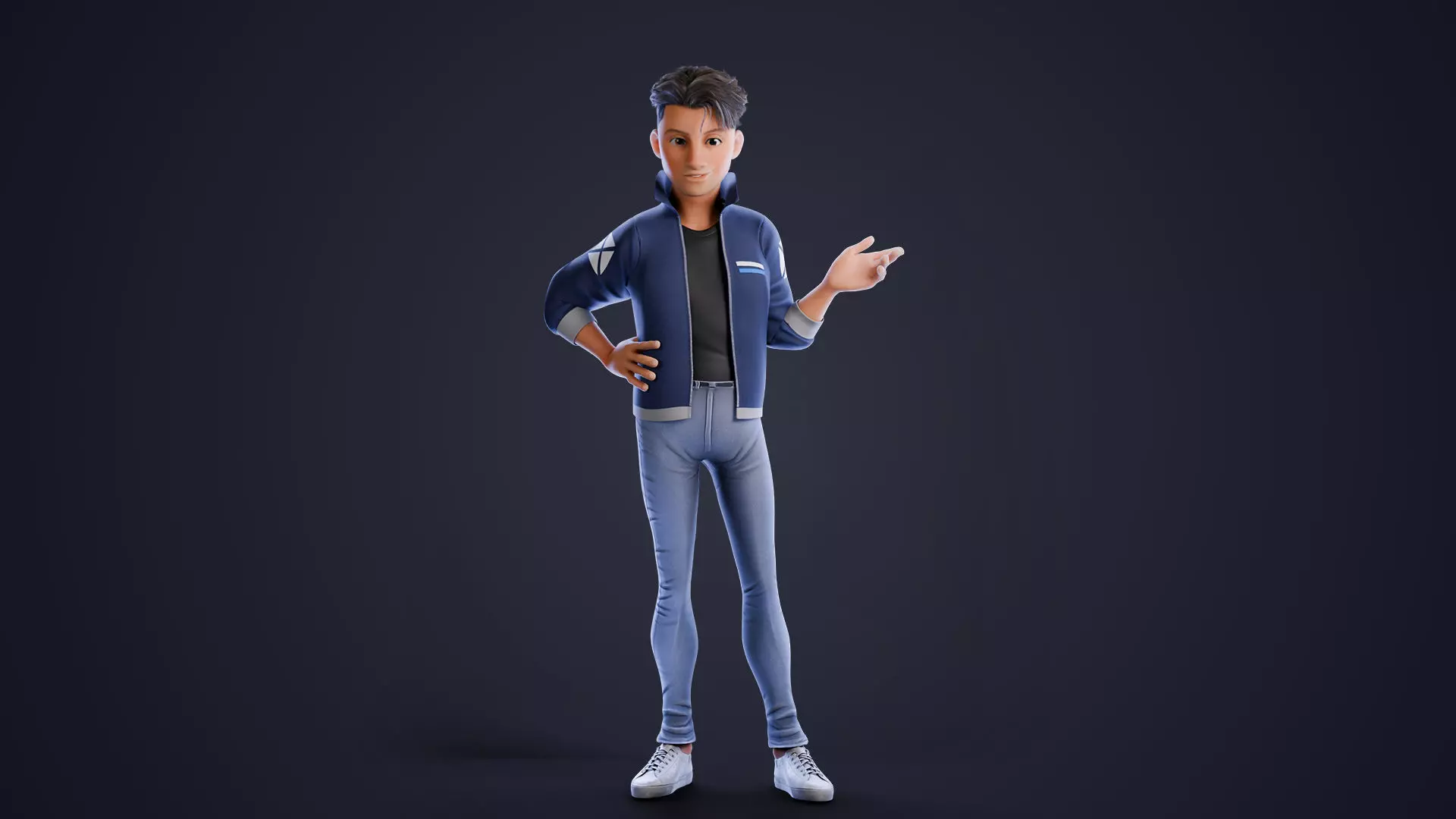 Rylan Stylized Male Character Low-poly 3D model_15