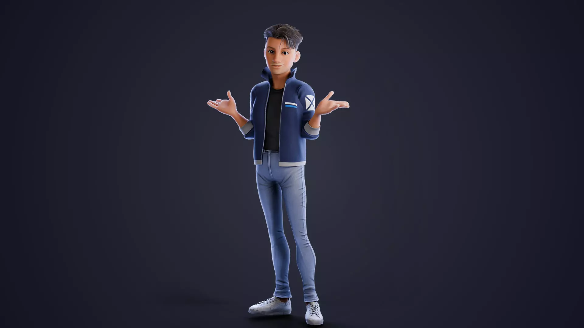 Rylan Stylized Male Character Low-poly 3D model_20