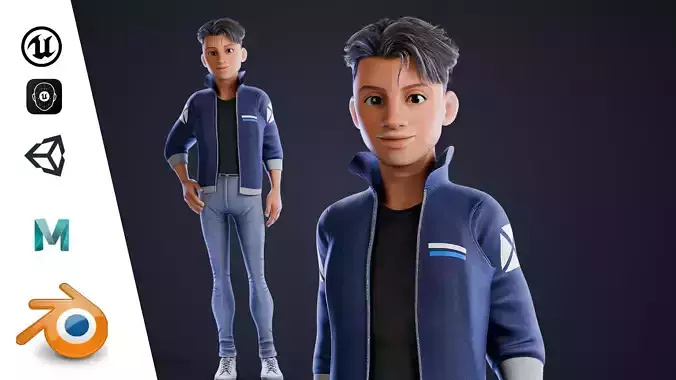 Rylan Stylized Male Character