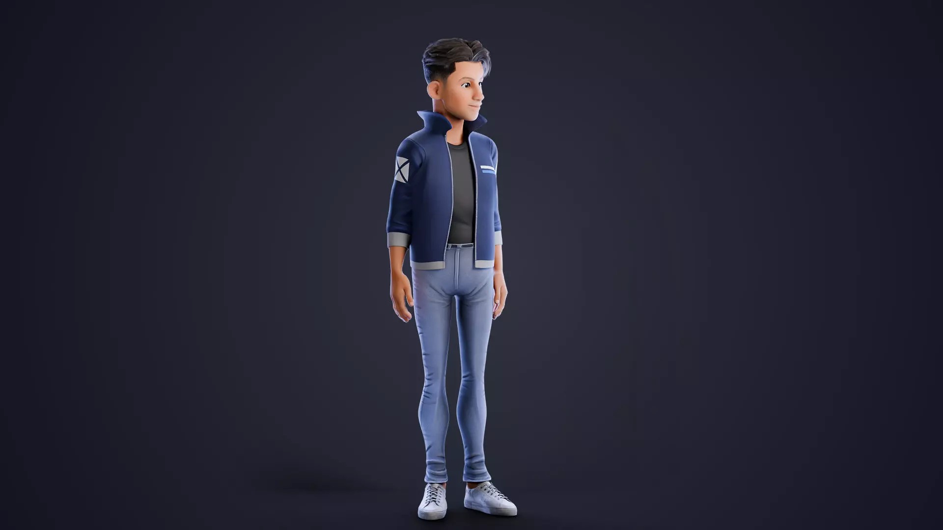 Rylan Stylized Male Character Low-poly 3D model_24