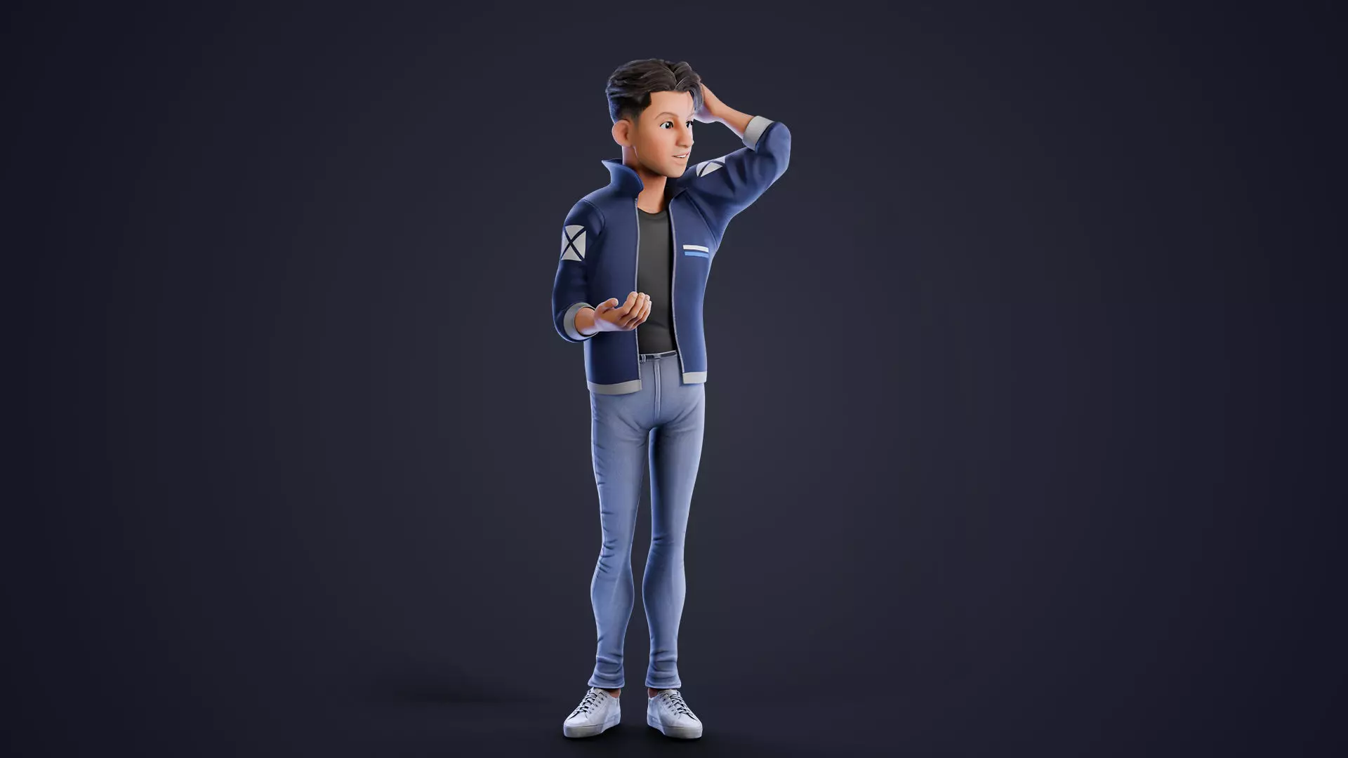 Rylan Stylized Male Character Low-poly 3D model_19