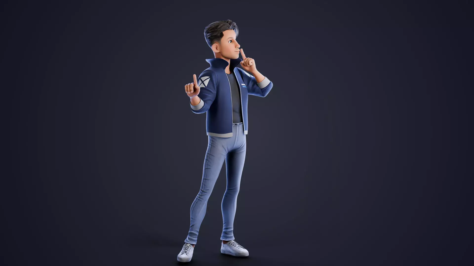 Rylan Stylized Male Character Low-poly 3D model_21
