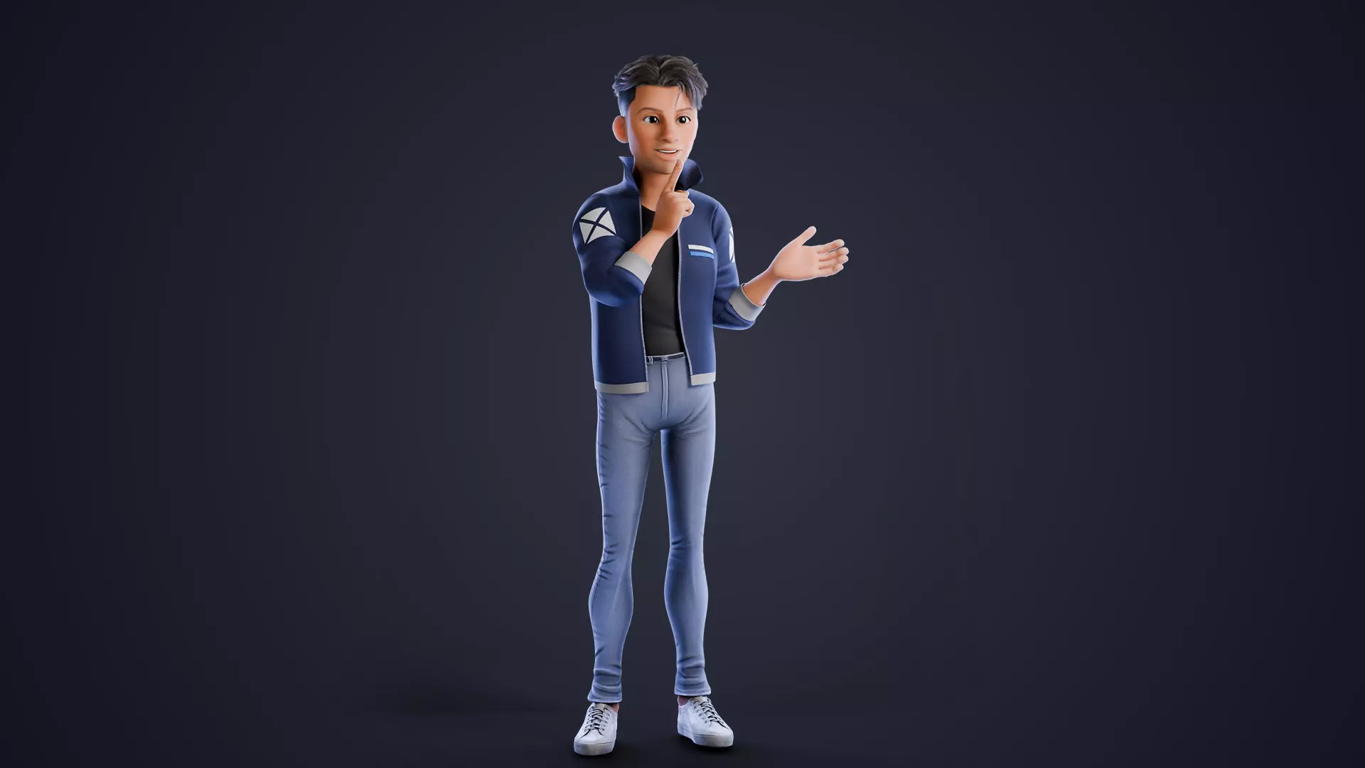 Rylan Stylized Male Character Low-poly 3D model_22