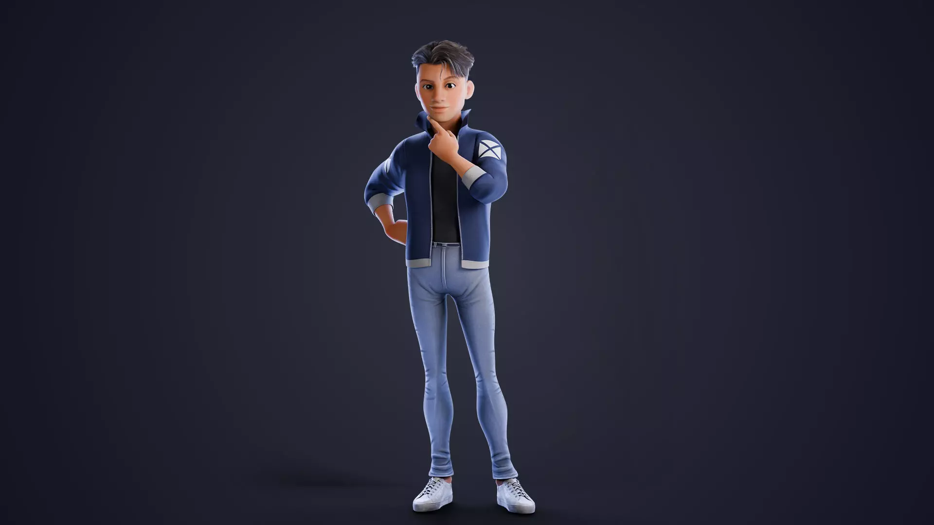 Rylan Stylized Male Character Low-poly 3D model_11