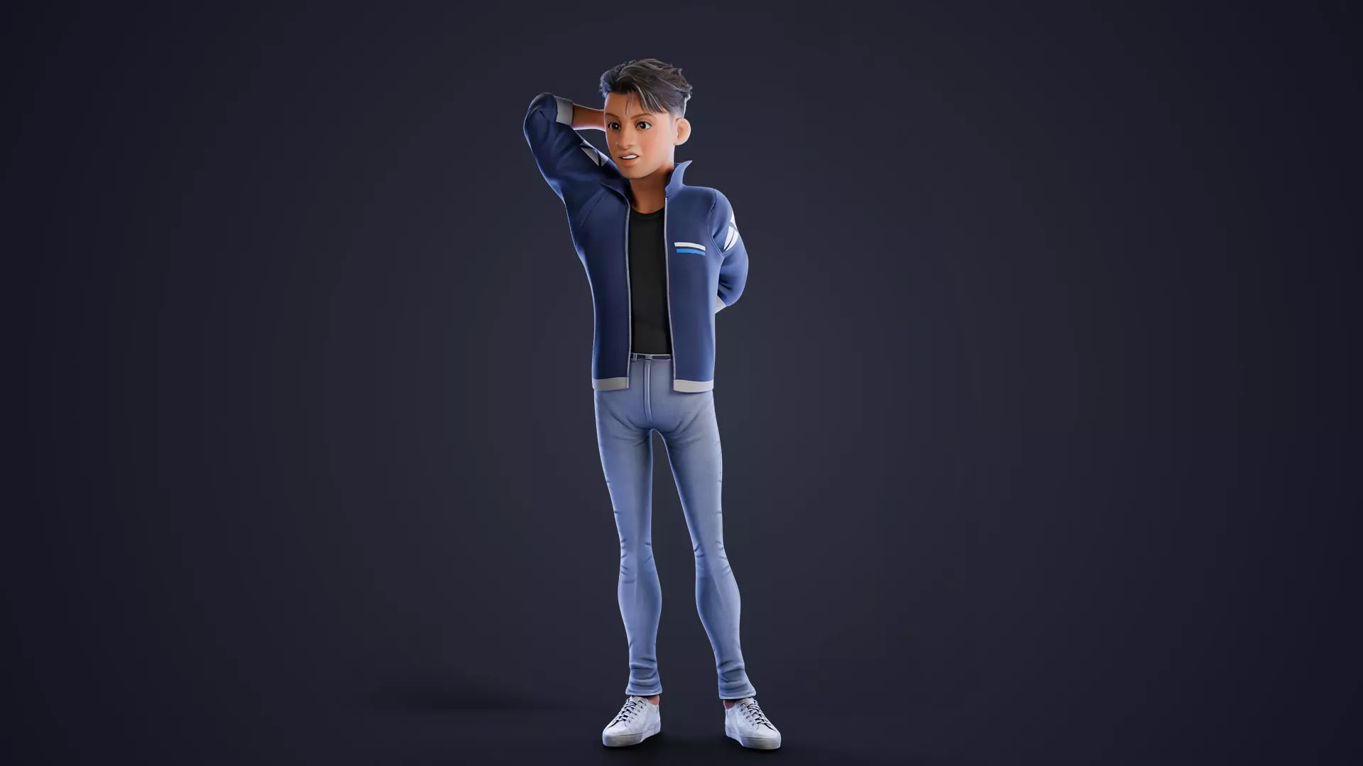 Rylan Stylized Male Character Low-poly 3D model_13