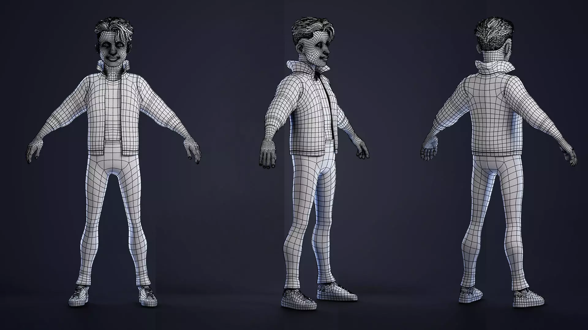 Rylan Stylized Male Character Low-poly 3D model_8