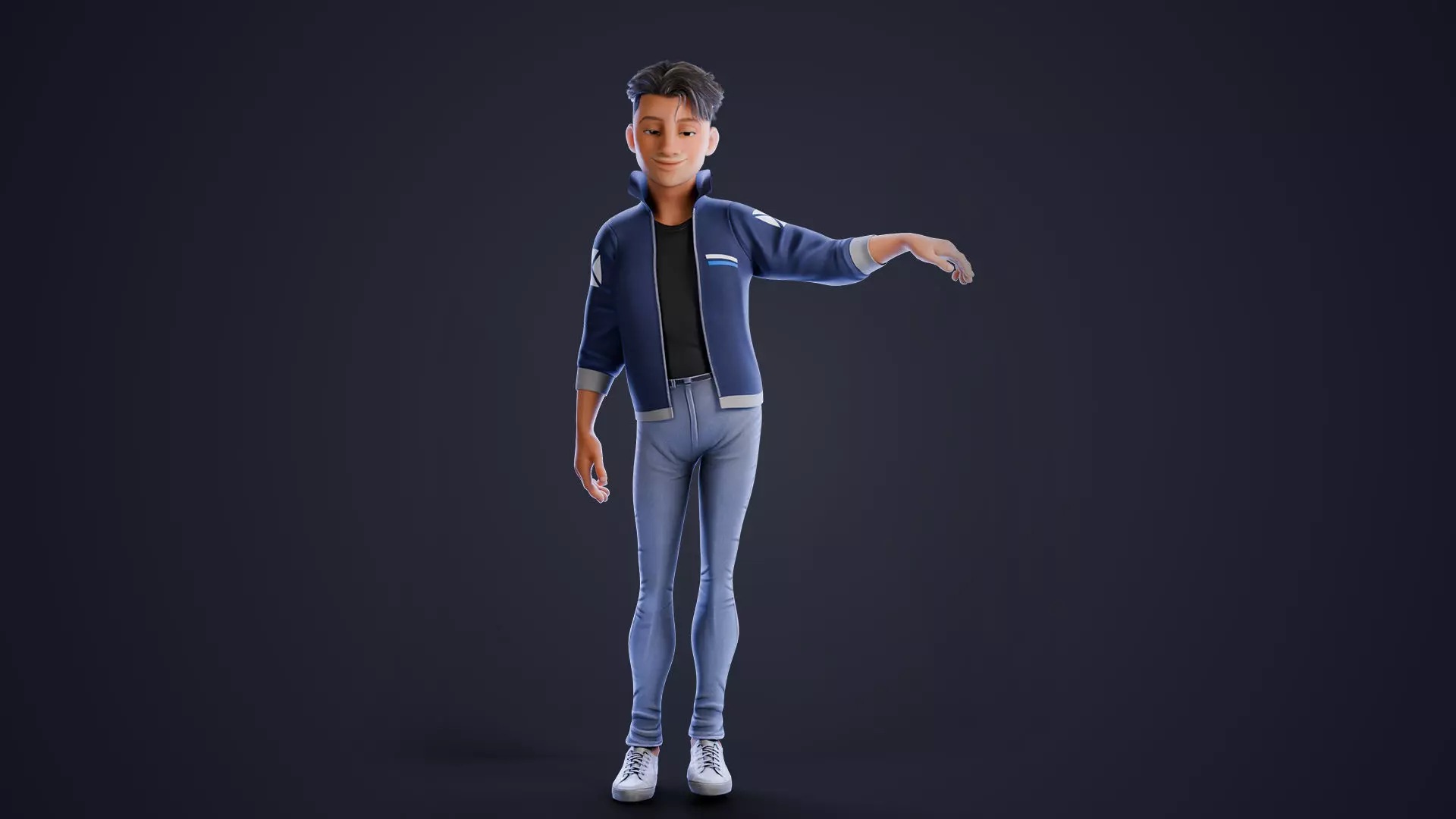 Rylan Stylized Male Character Low-poly 3D model_14