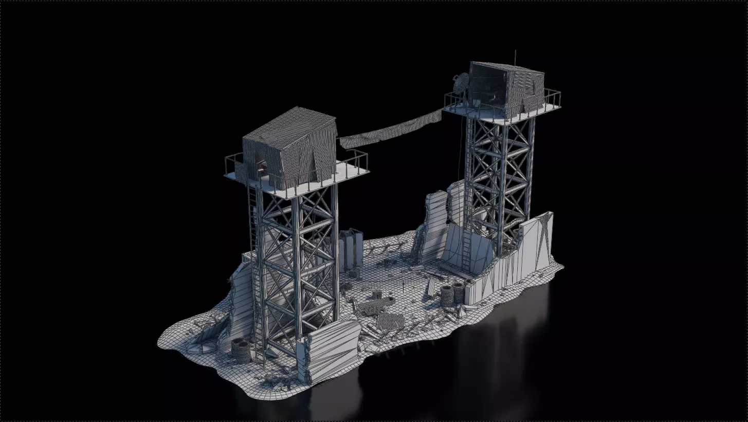 Warzone - Makeshift Entrance 3D model_6