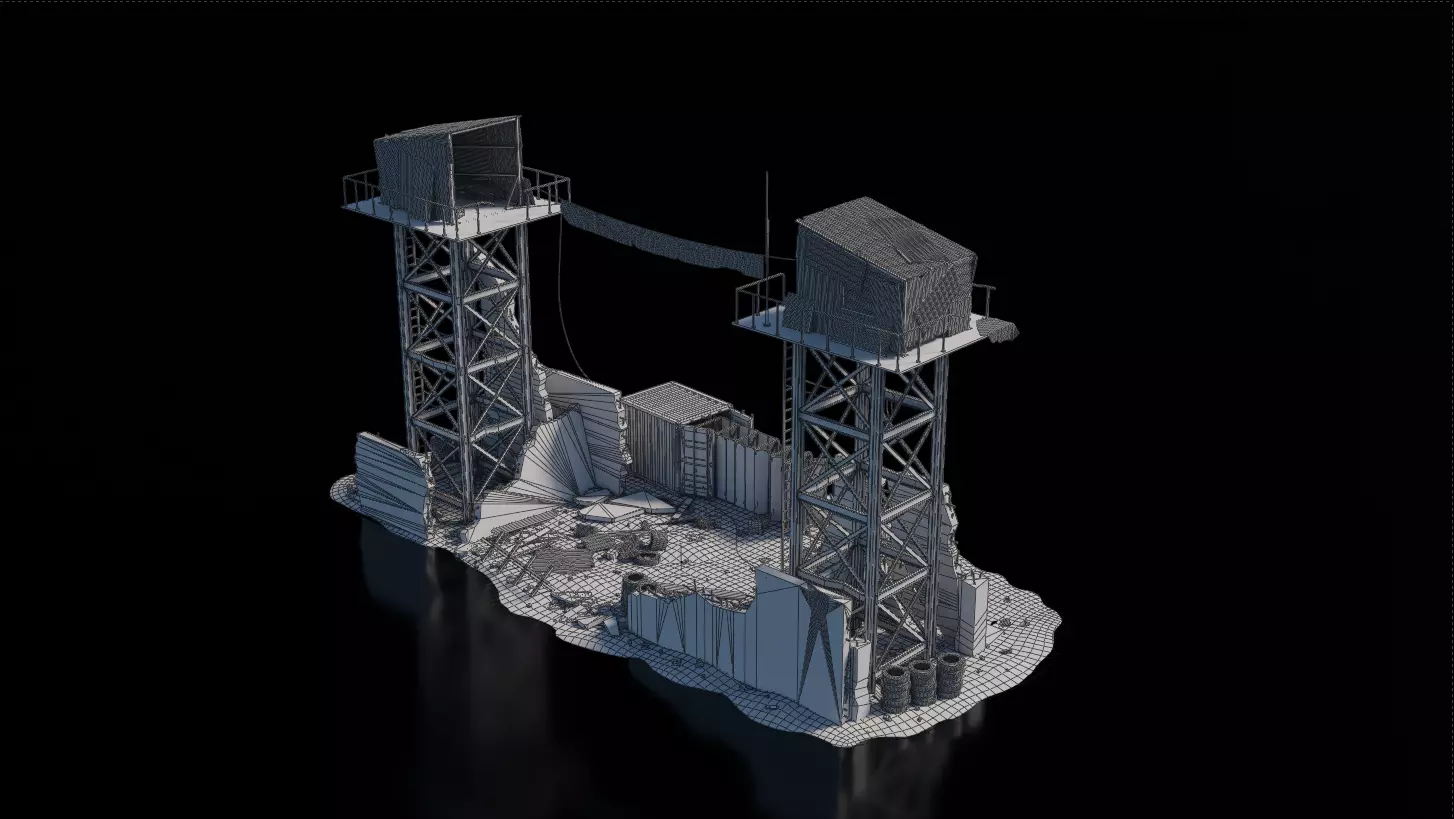 Warzone - Makeshift Entrance 3D model_5