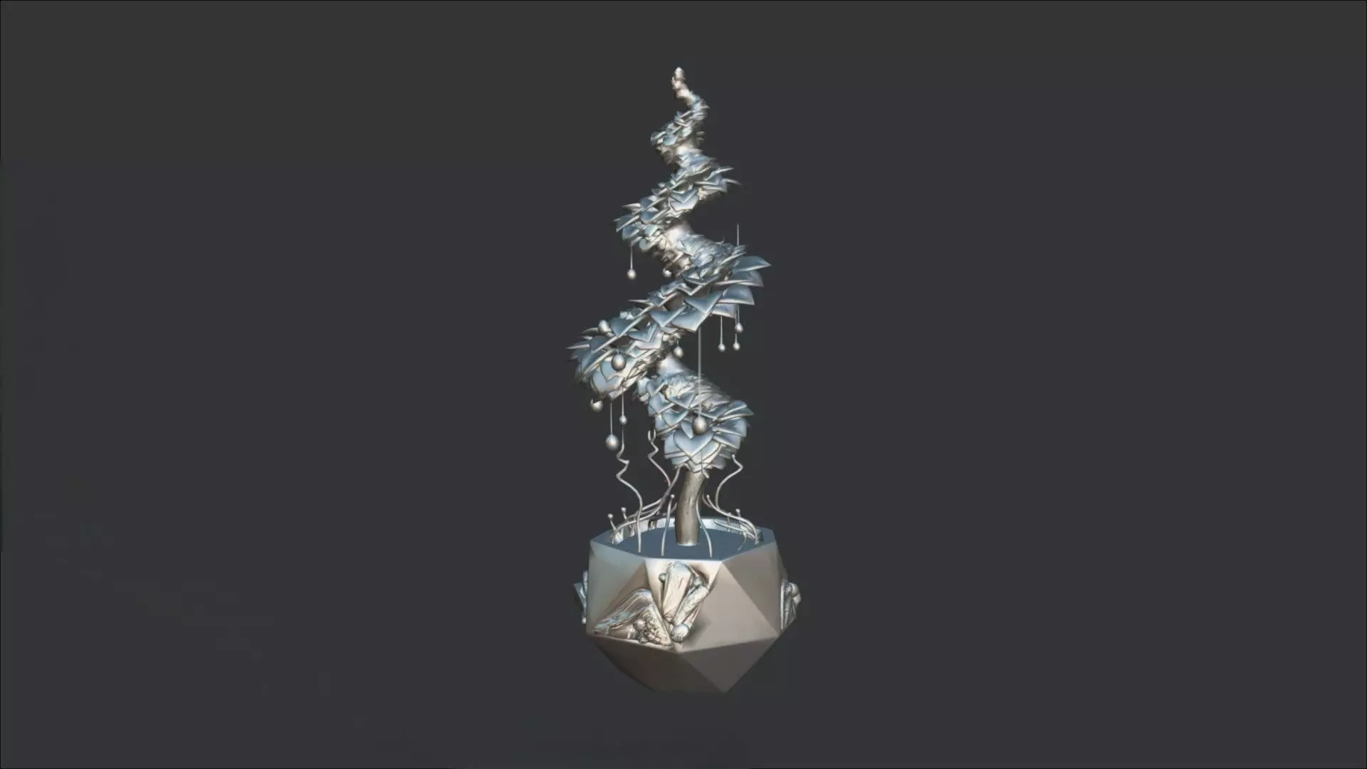 Alien Plant 3D model_1