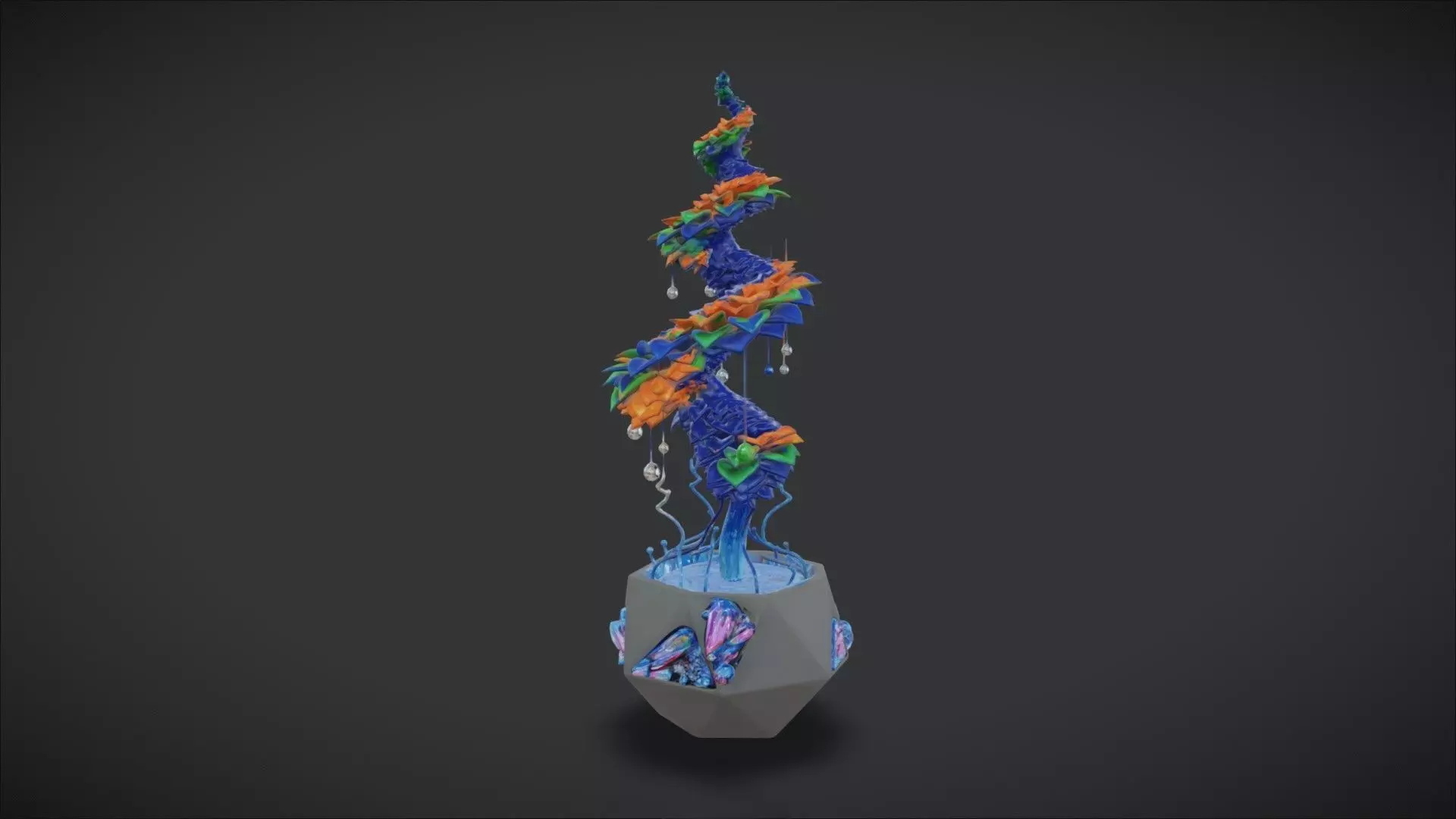 Alien Plant 3D model_0