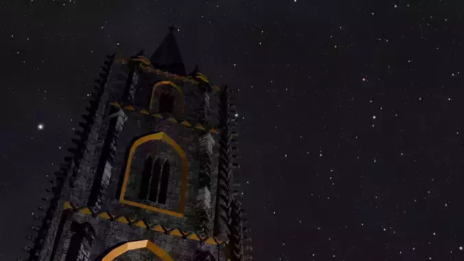 Cathedral gothic tower