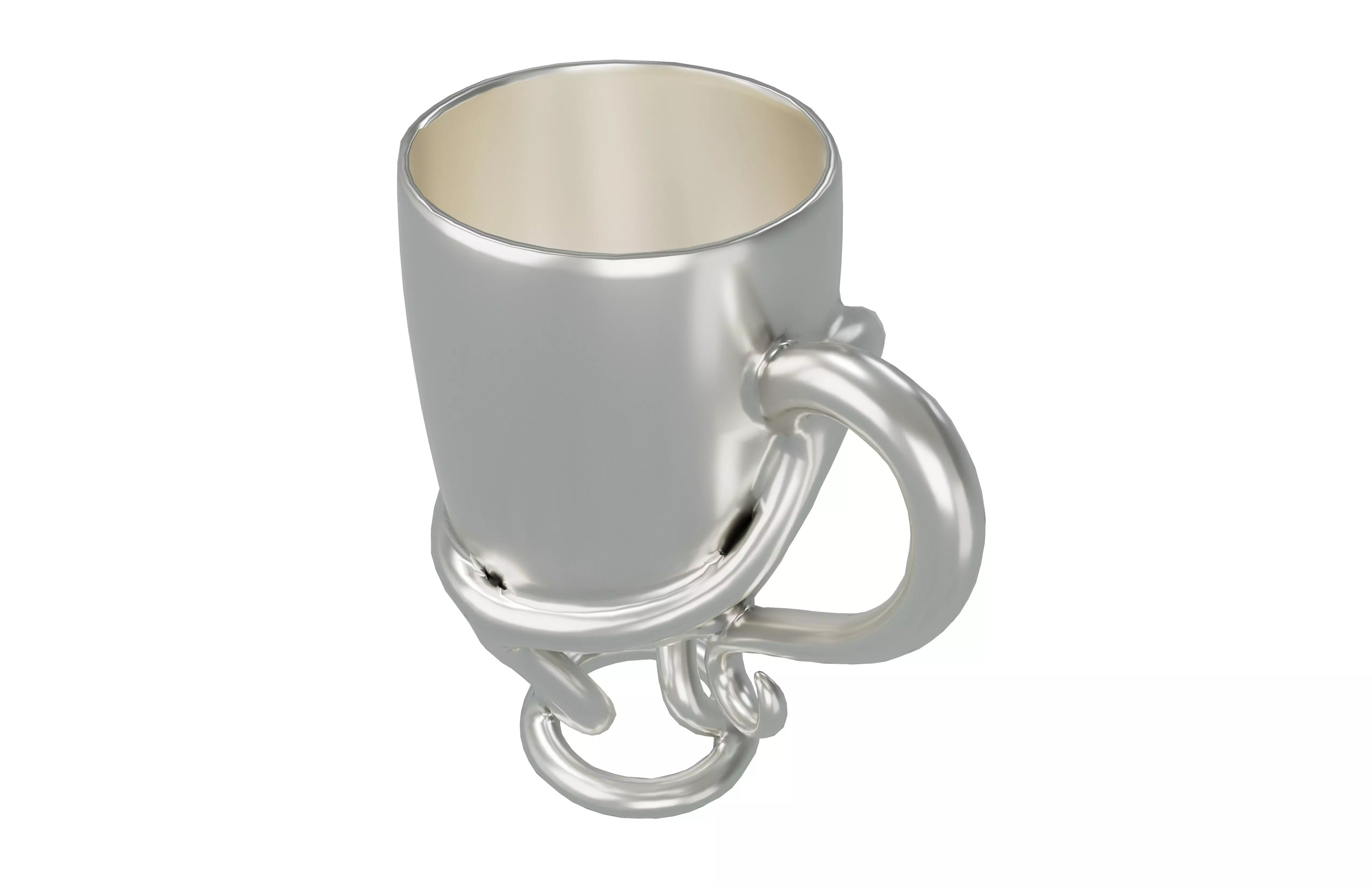 Art Shape Cup v1 005 Low-poly 3D model_1