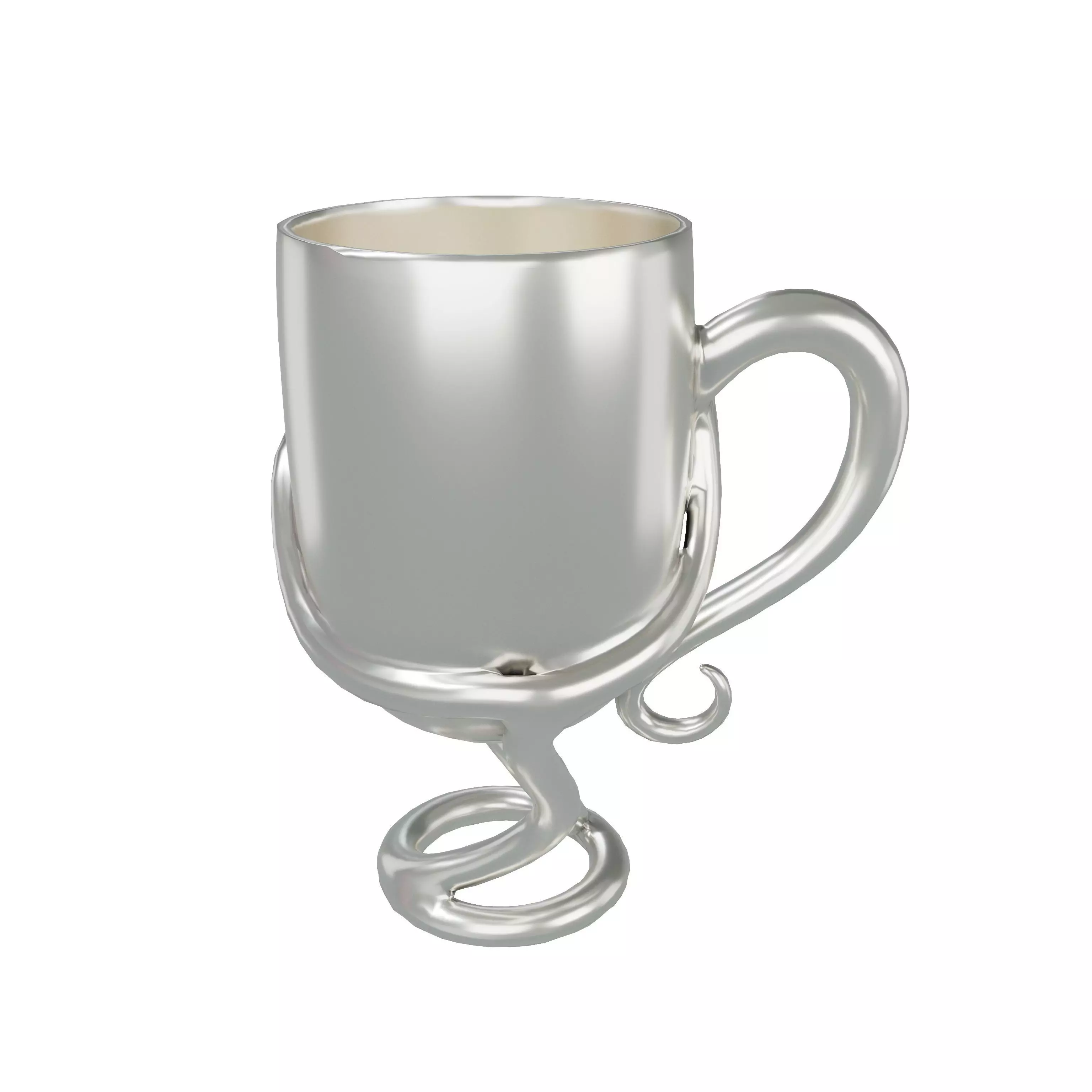 Art Shape Cup v1 005 Low-poly 3D model_0