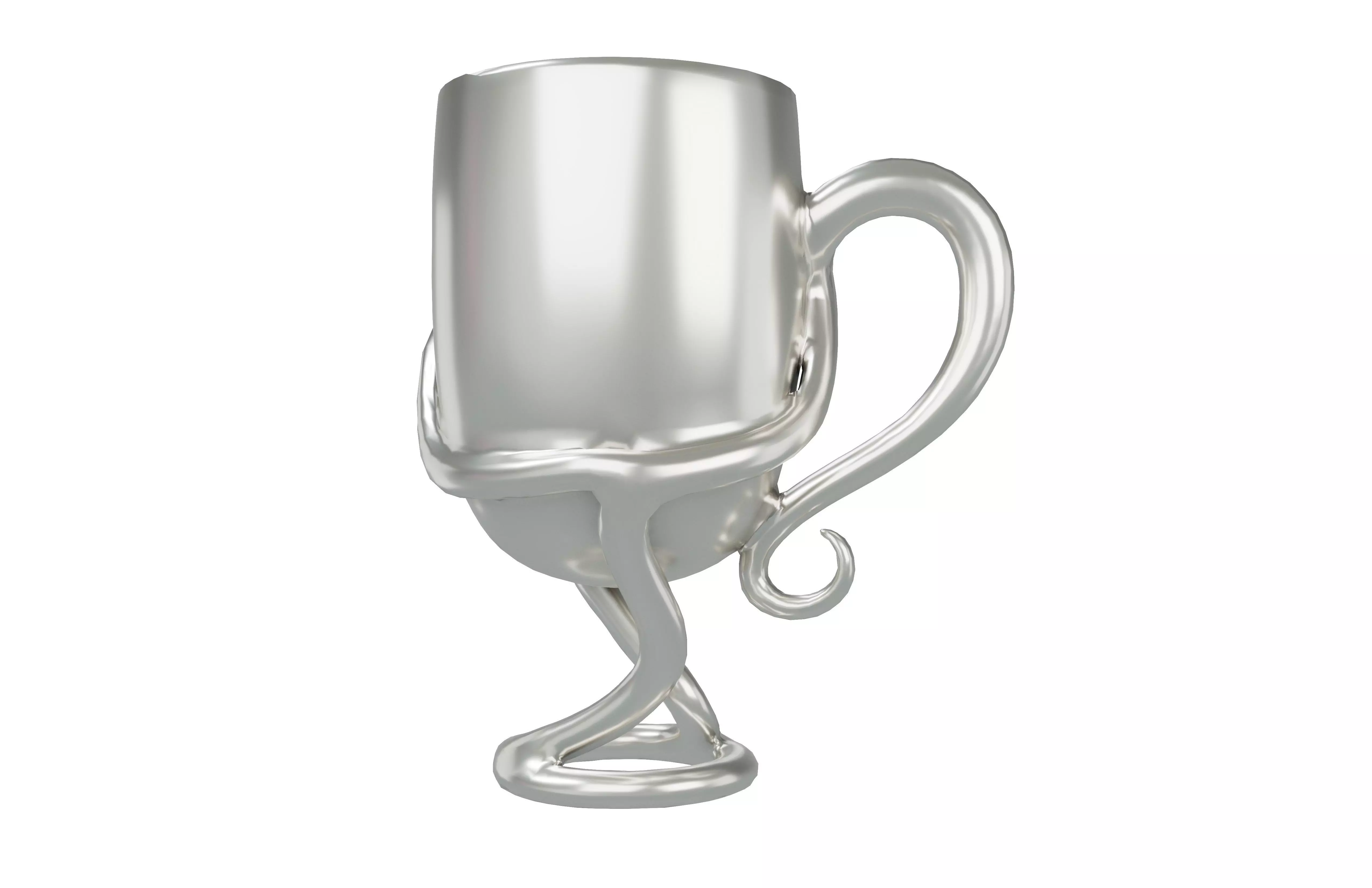 Art Shape Cup v1 005 Low-poly 3D model_2