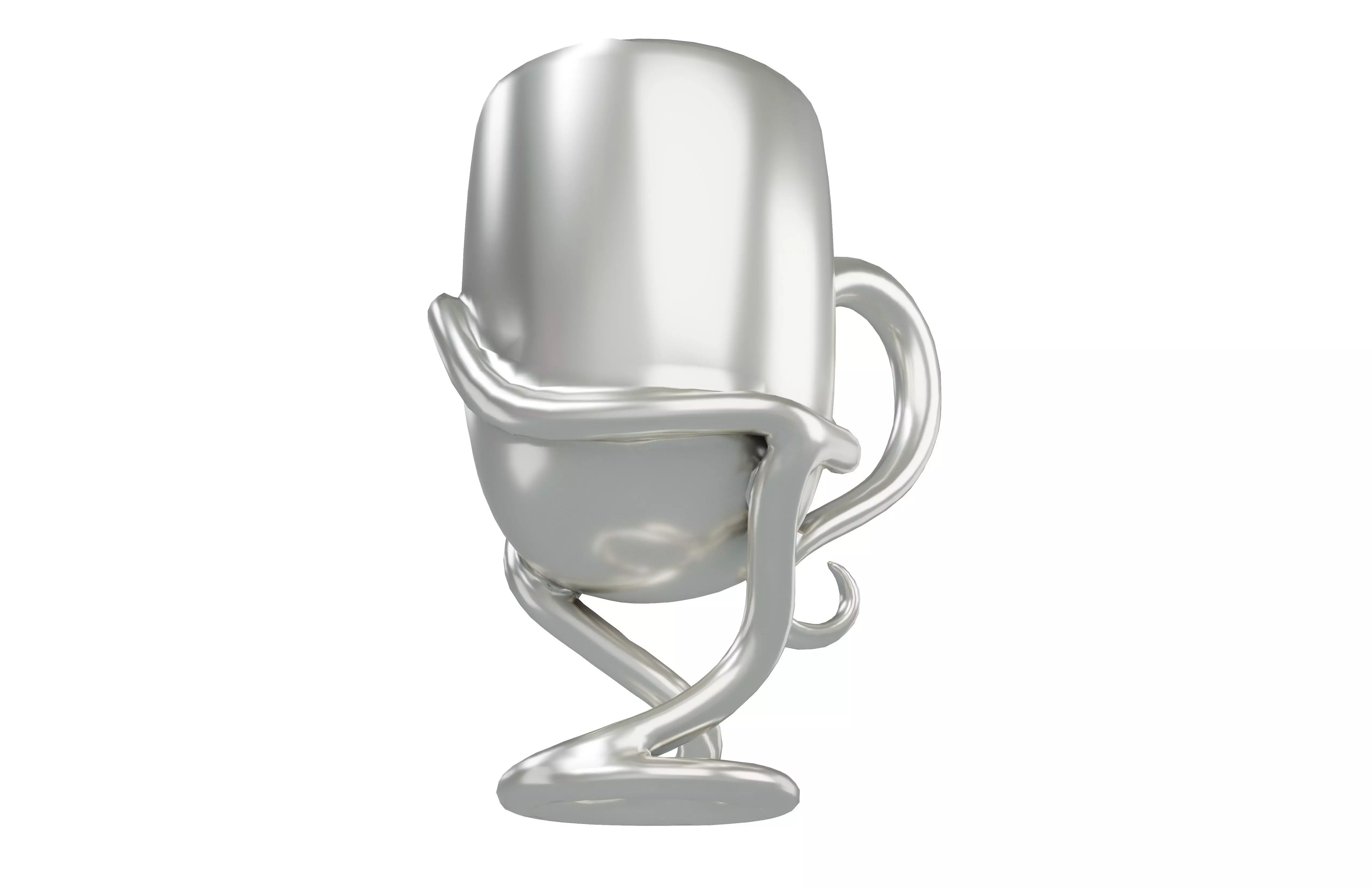 Art Shape Cup v1 005 Low-poly 3D model_3