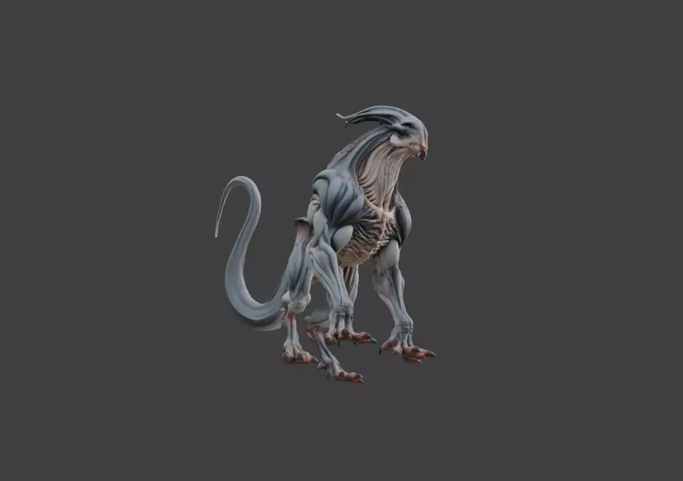 Spectral Beast Low-poly 3D model_14