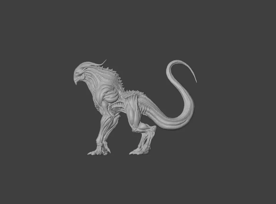 Spectral Beast Low-poly 3D model_20
