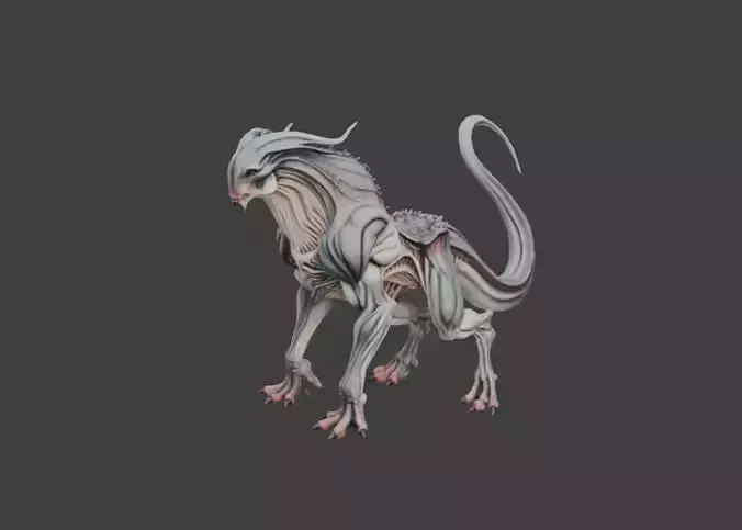 Spectral Beast Low-poly 3D model Spectral Beast Low-poly 3D model