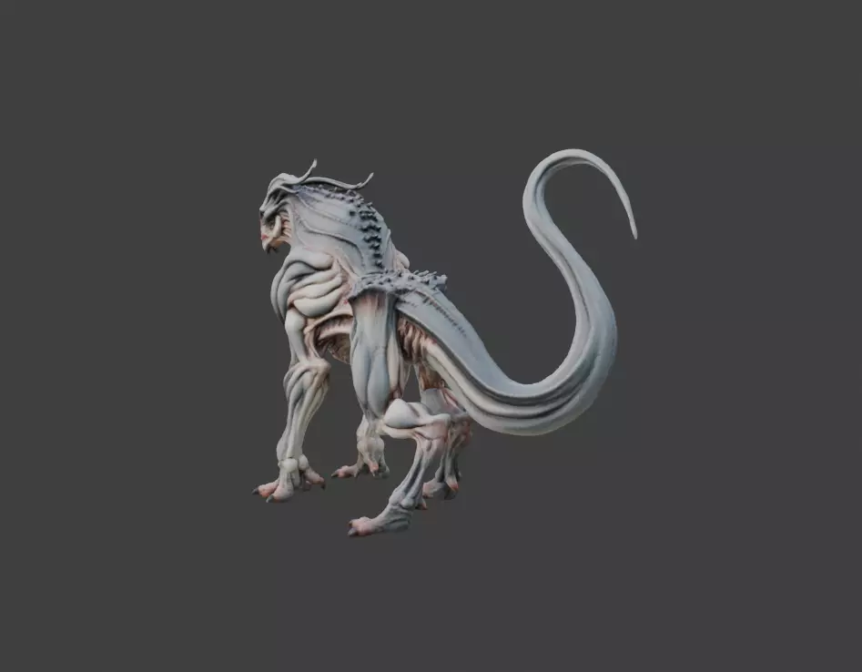 Spectral Beast Low-poly 3D model_6