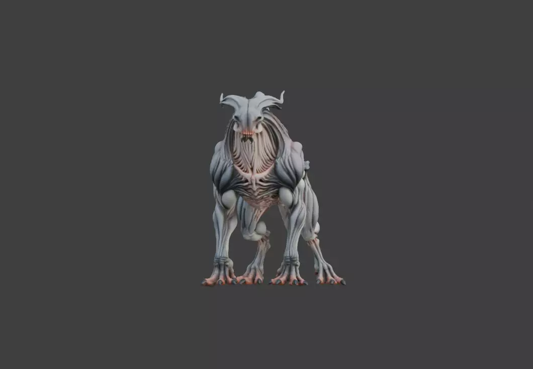 Spectral Beast Low-poly 3D model_1