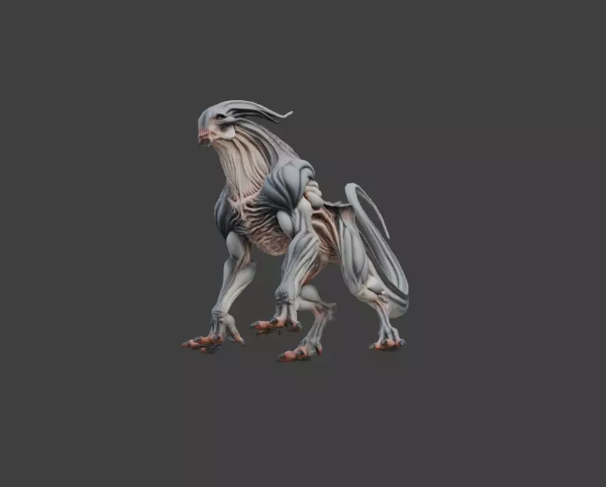 Spectral Beast Low-poly 3D model_13