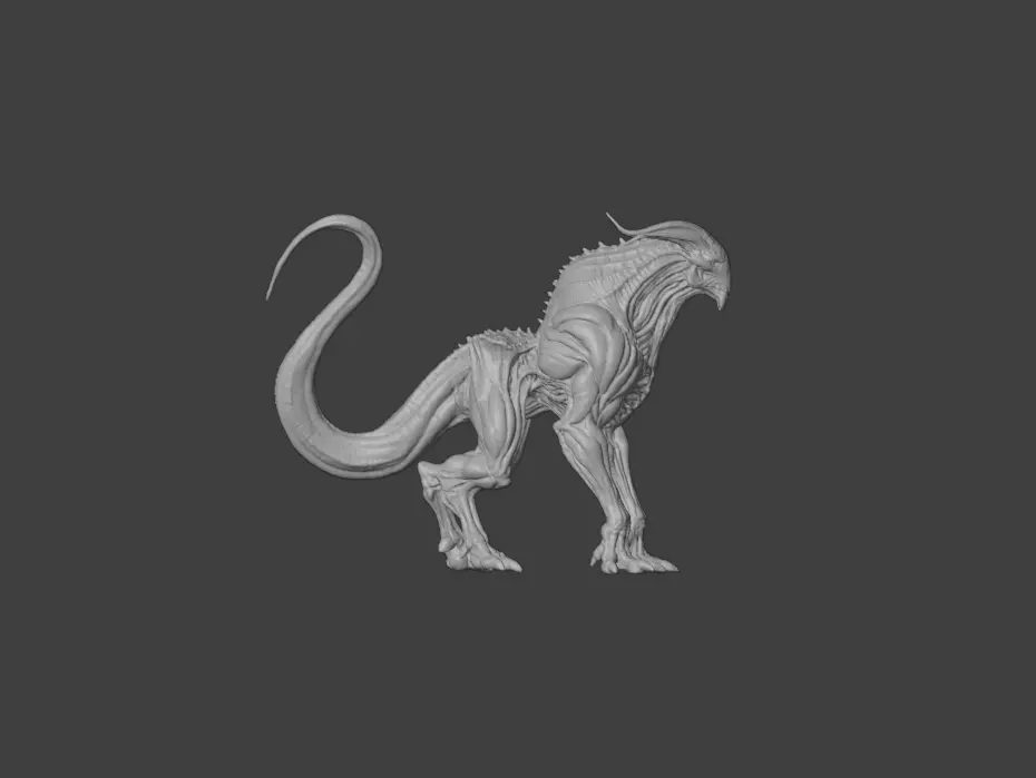 Spectral Beast Low-poly 3D model_18