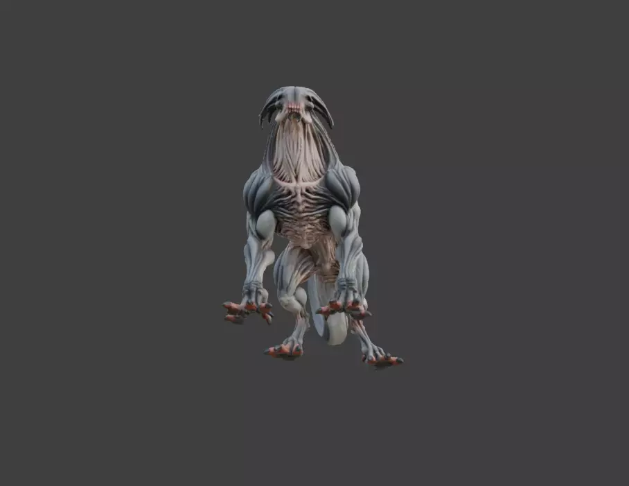 Spectral Beast Low-poly 3D model_12
